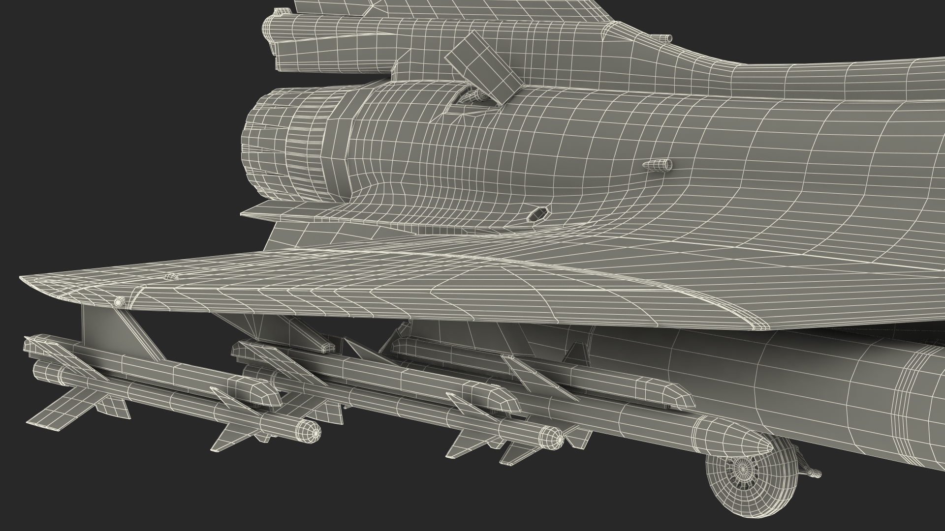 3D model Chengdu J10 S Tandem Seated Fighter Jet Armed