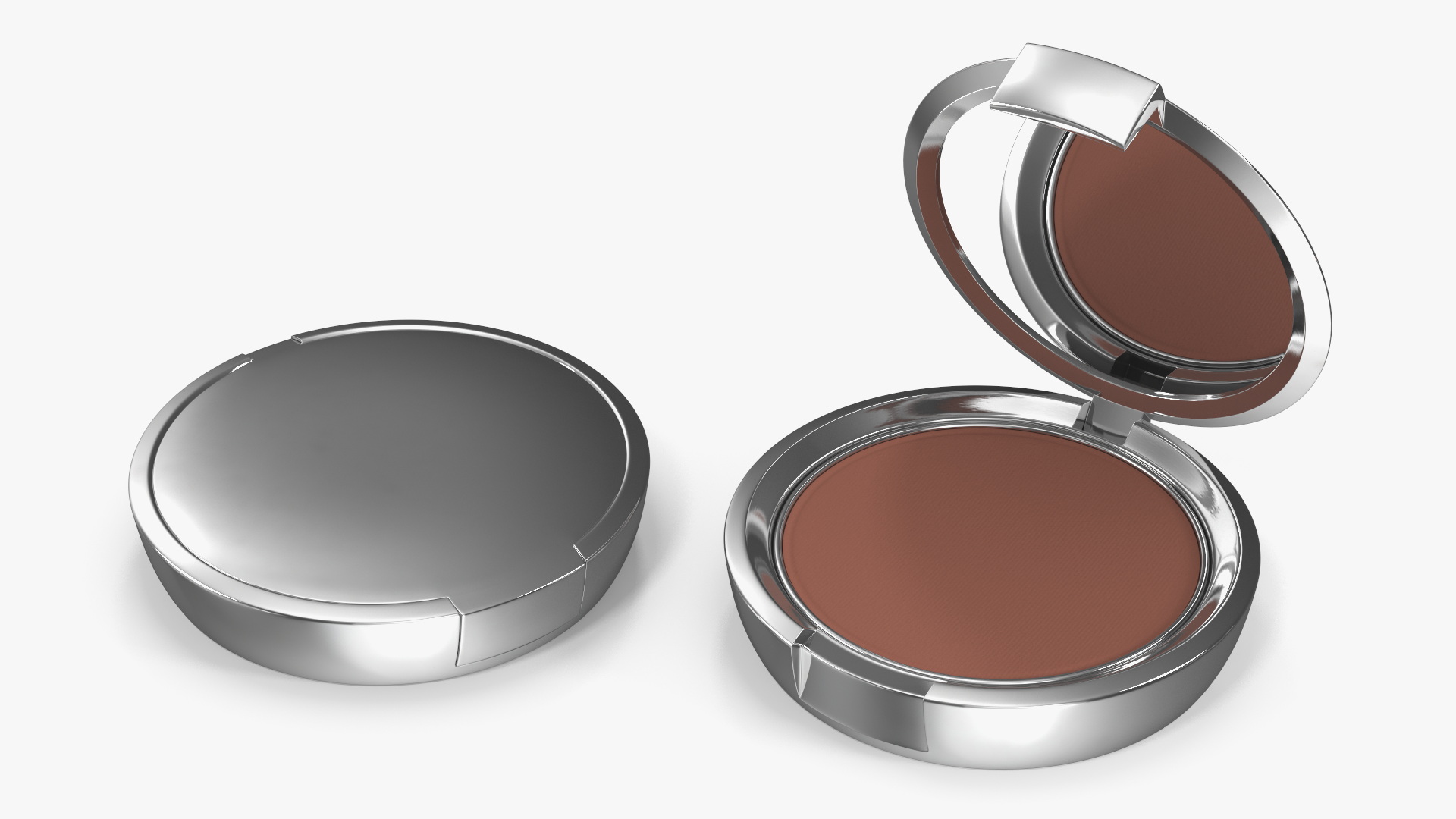 3D Compact Face Powder Cosmetics Set model