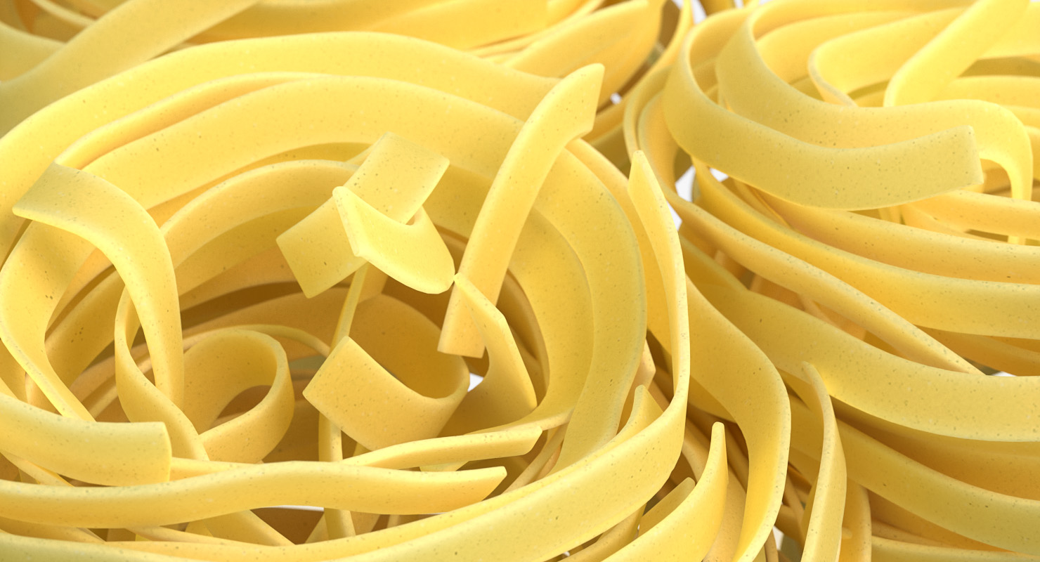 Raw Pasta Nest 3D model