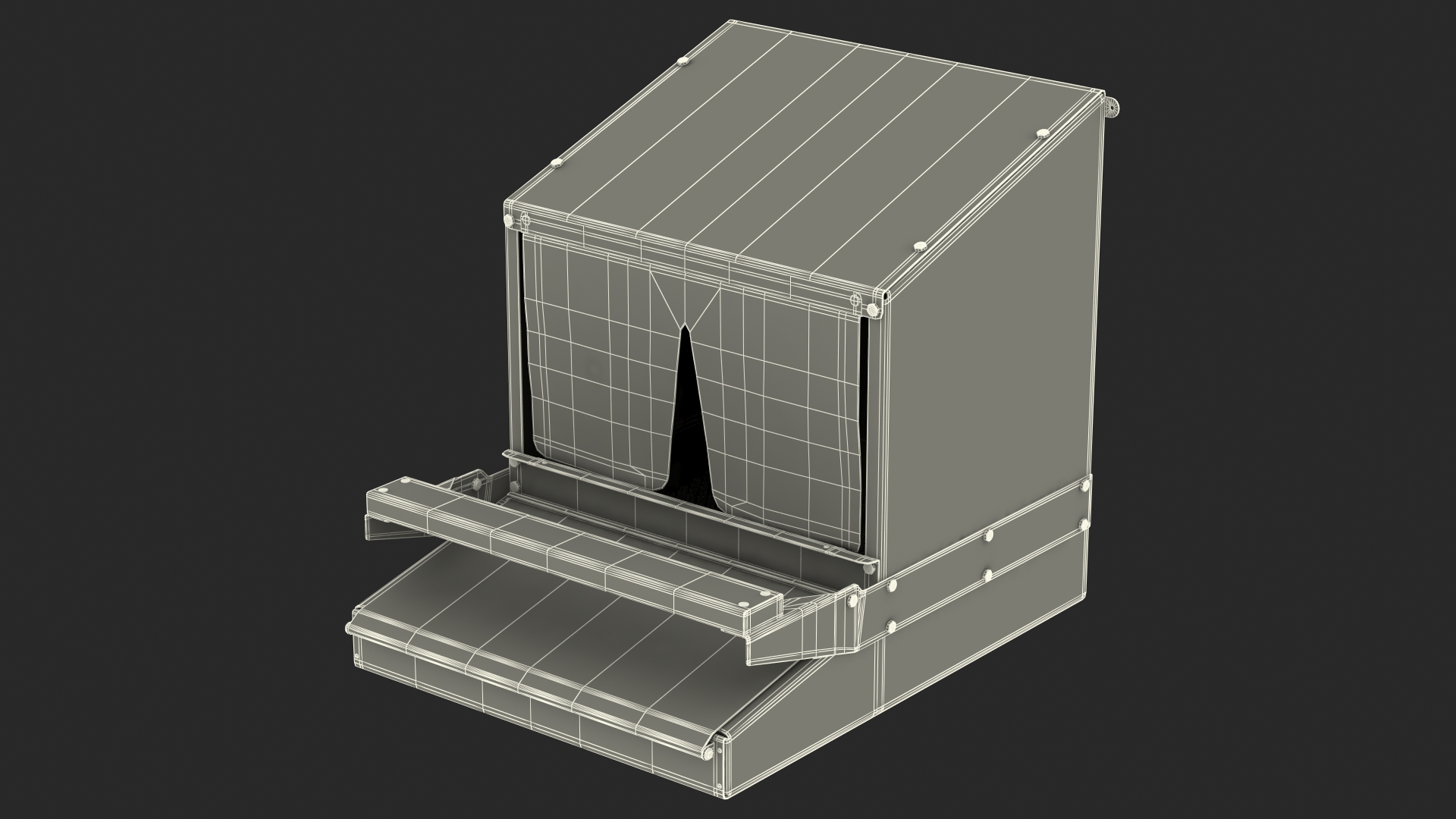 Small Reversible Rollaway Nest Box 3D model