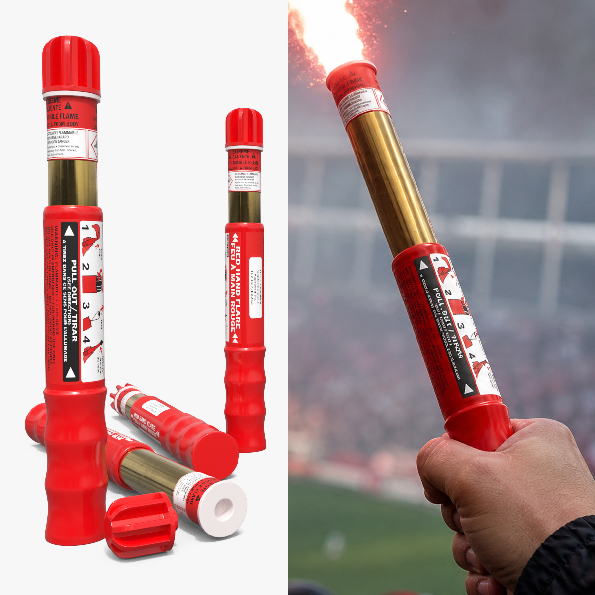 Football Flare 3D model preview