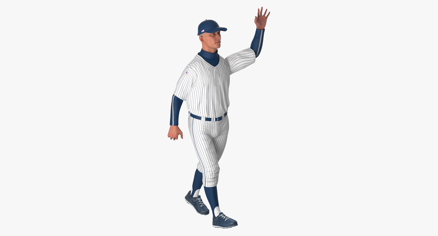 Baseball Player Rigged Generic 5 3D
