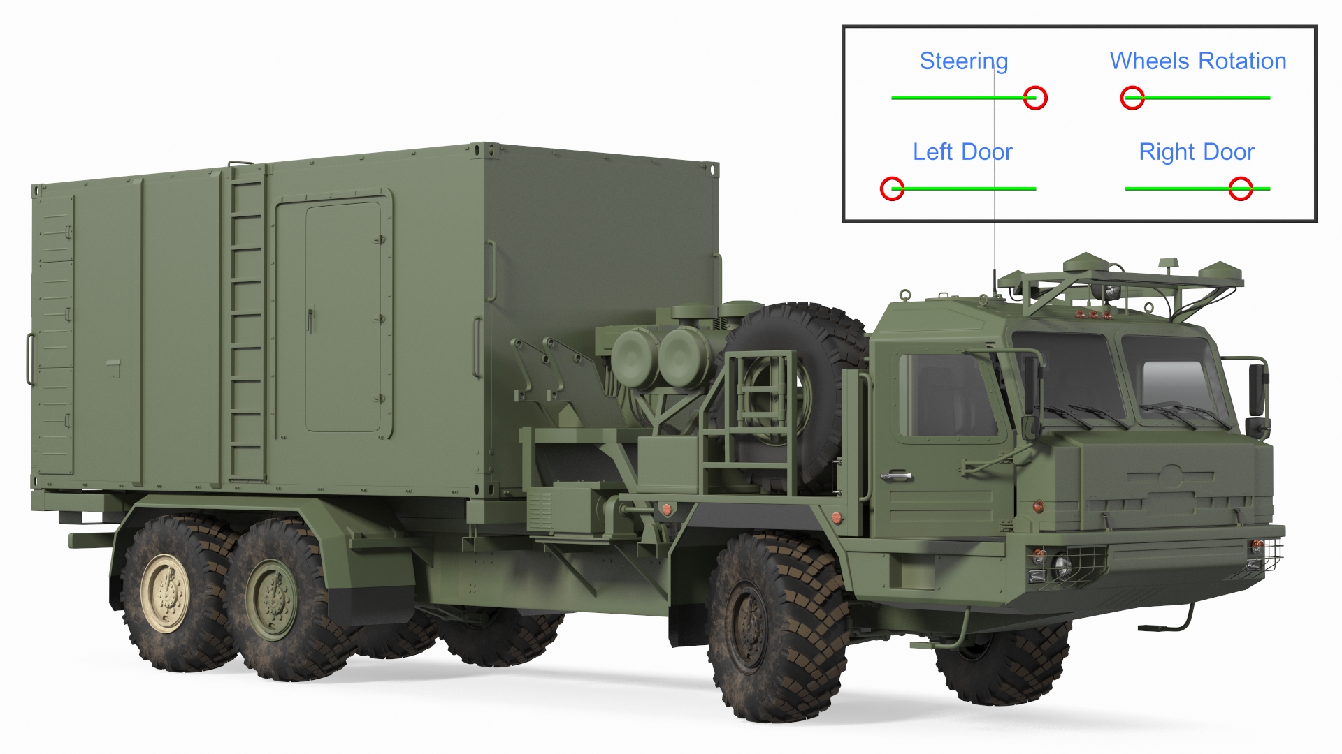 Command Vehicle 50K6 Vityaz Rigged 3D model
