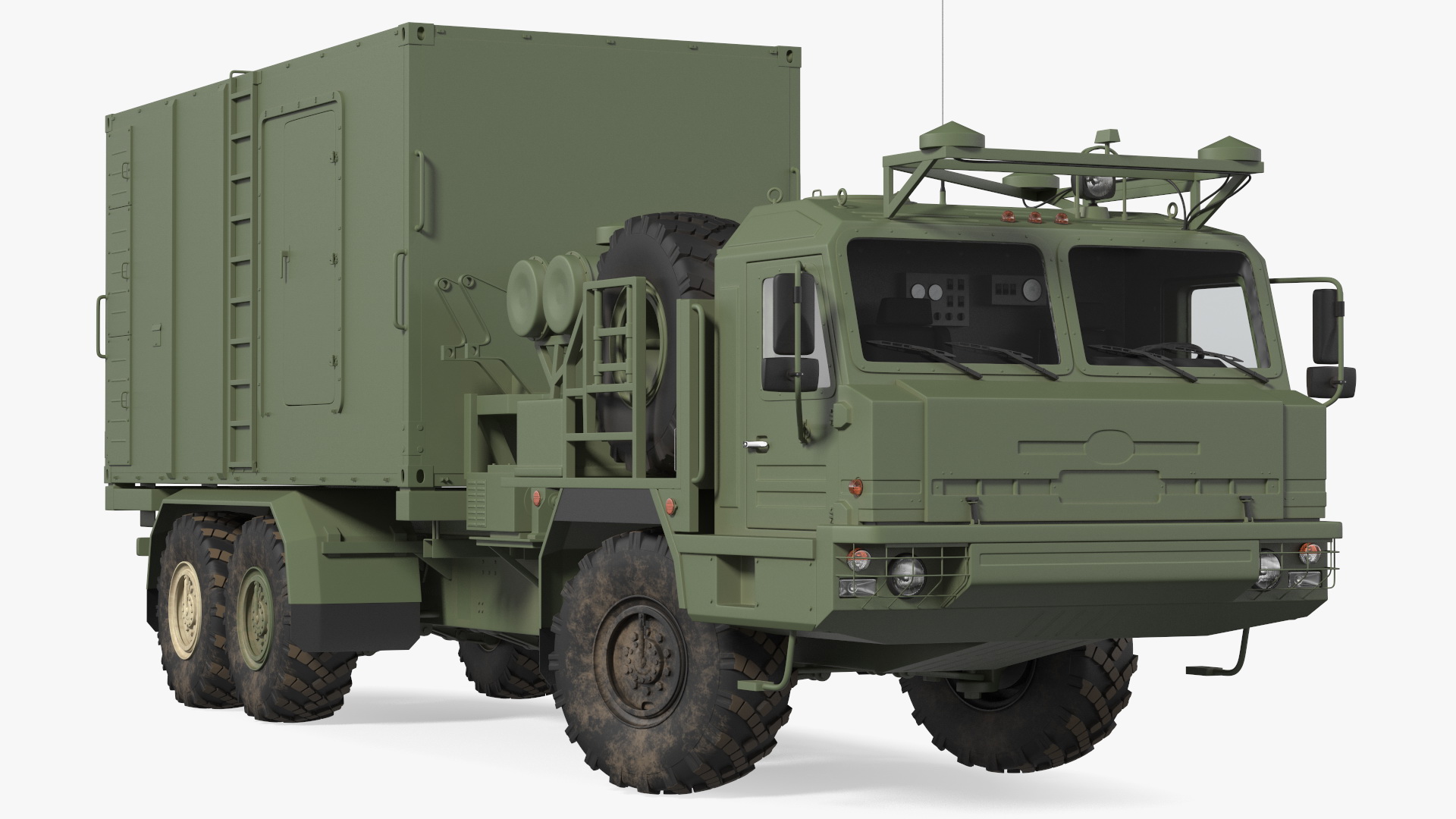 Command Vehicle 50K6 Vityaz Rigged 3D model
