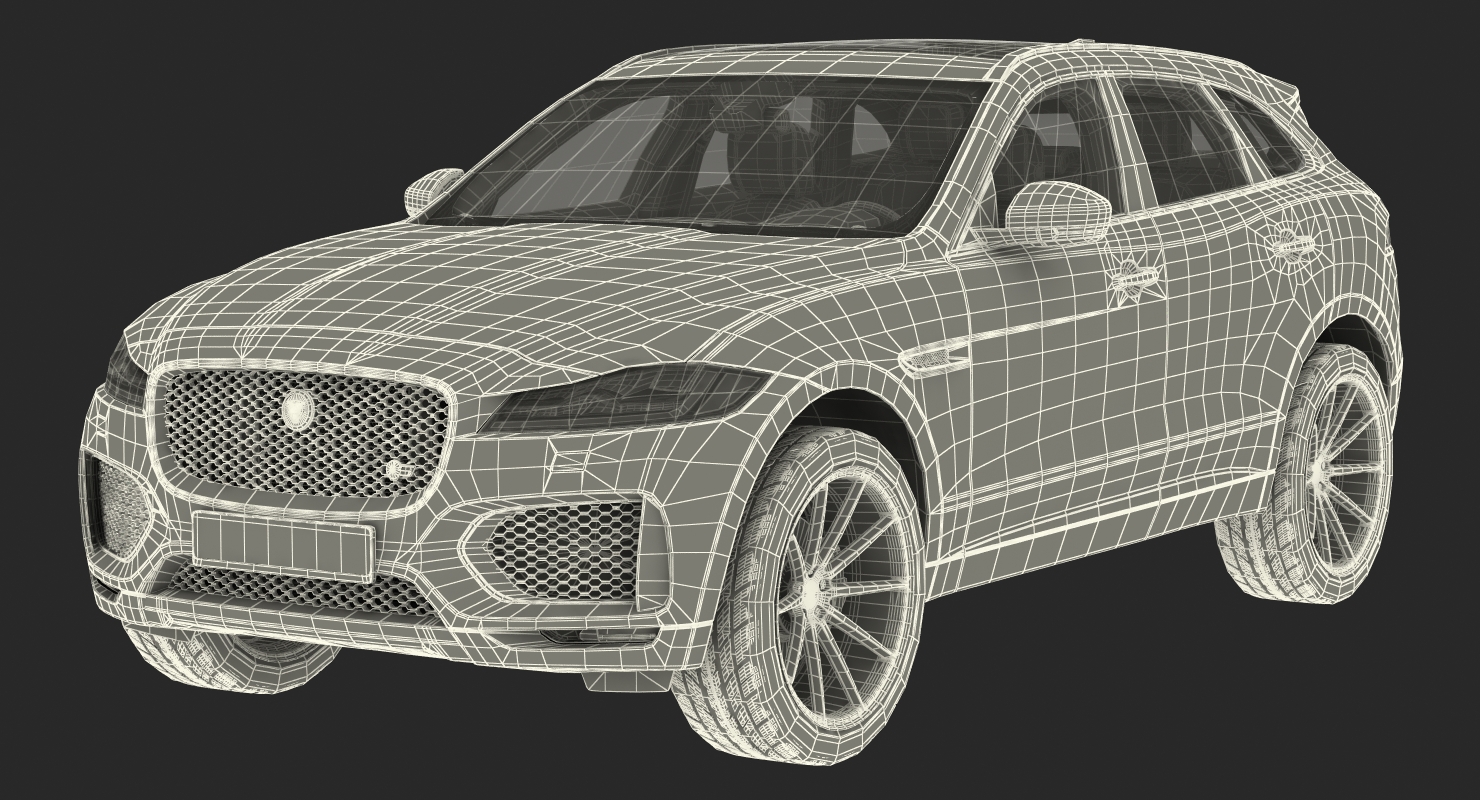3D Jaguar F Pace 2017 model