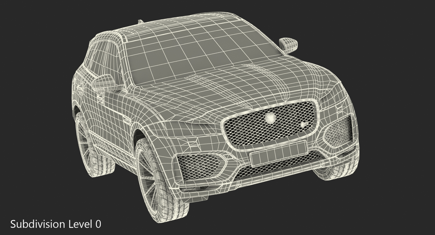 3D Jaguar F Pace 2017 model