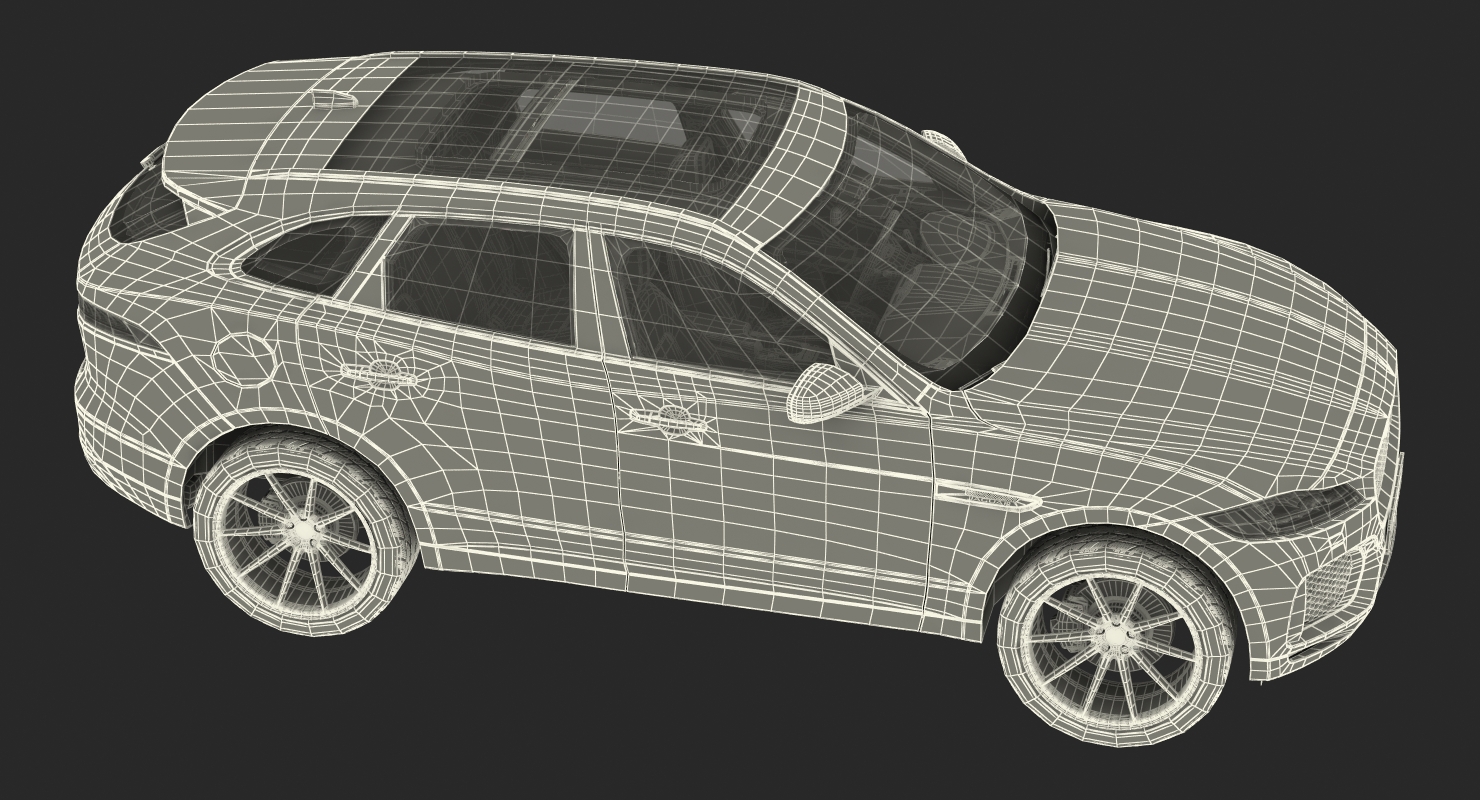 3D Jaguar F Pace 2017 model
