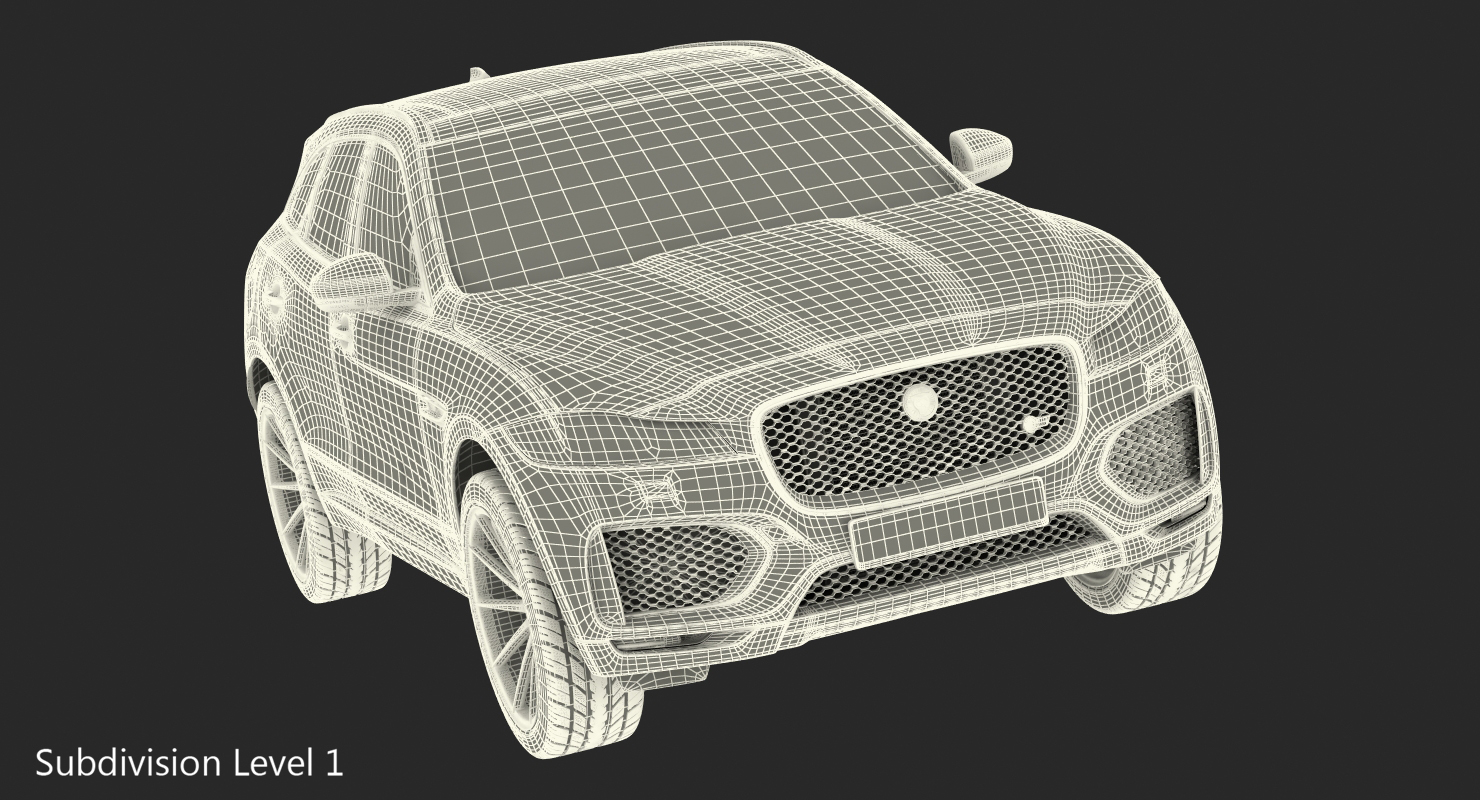 3D Jaguar F Pace 2017 model