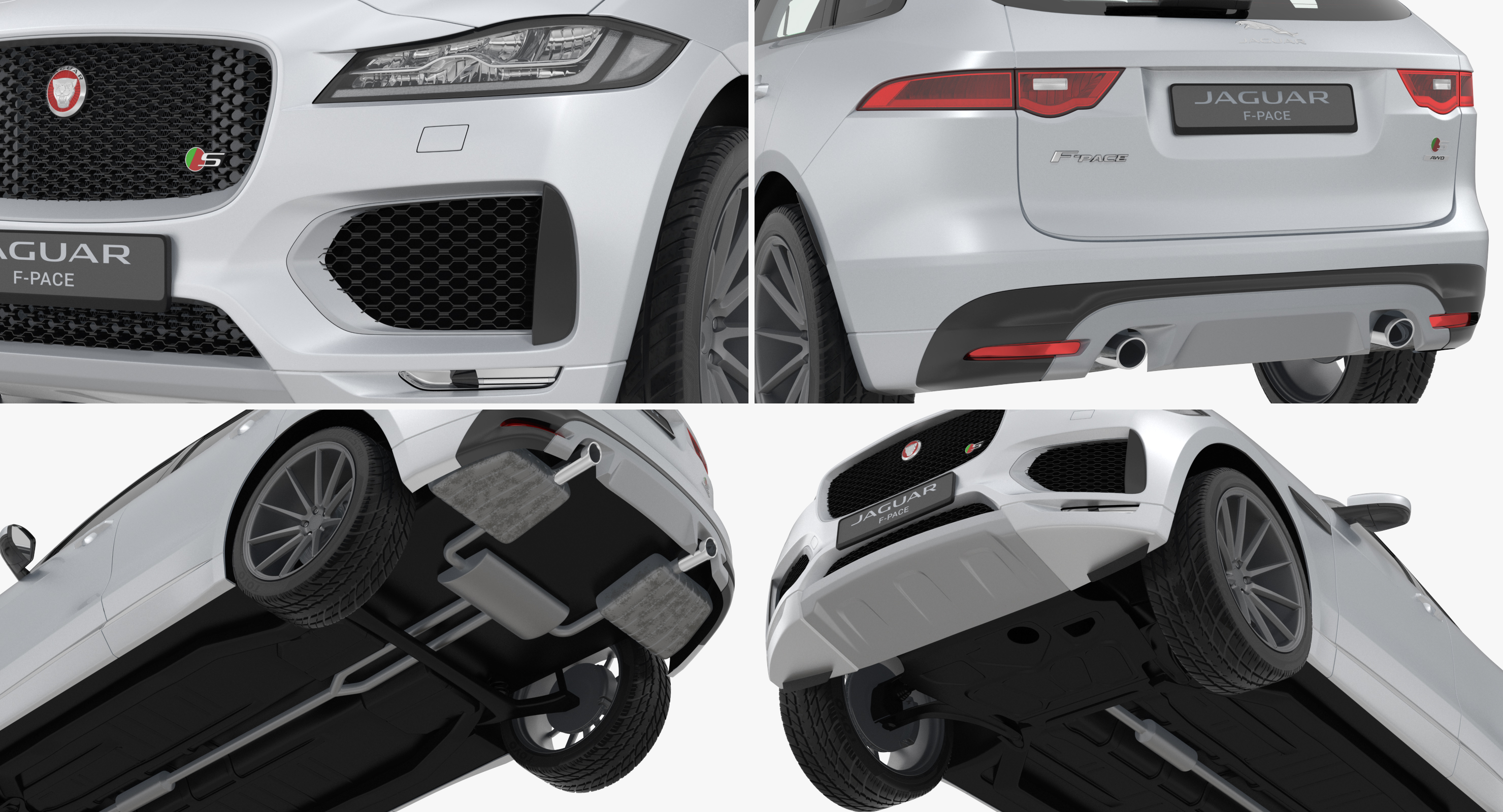 3D Jaguar F Pace 2017 model