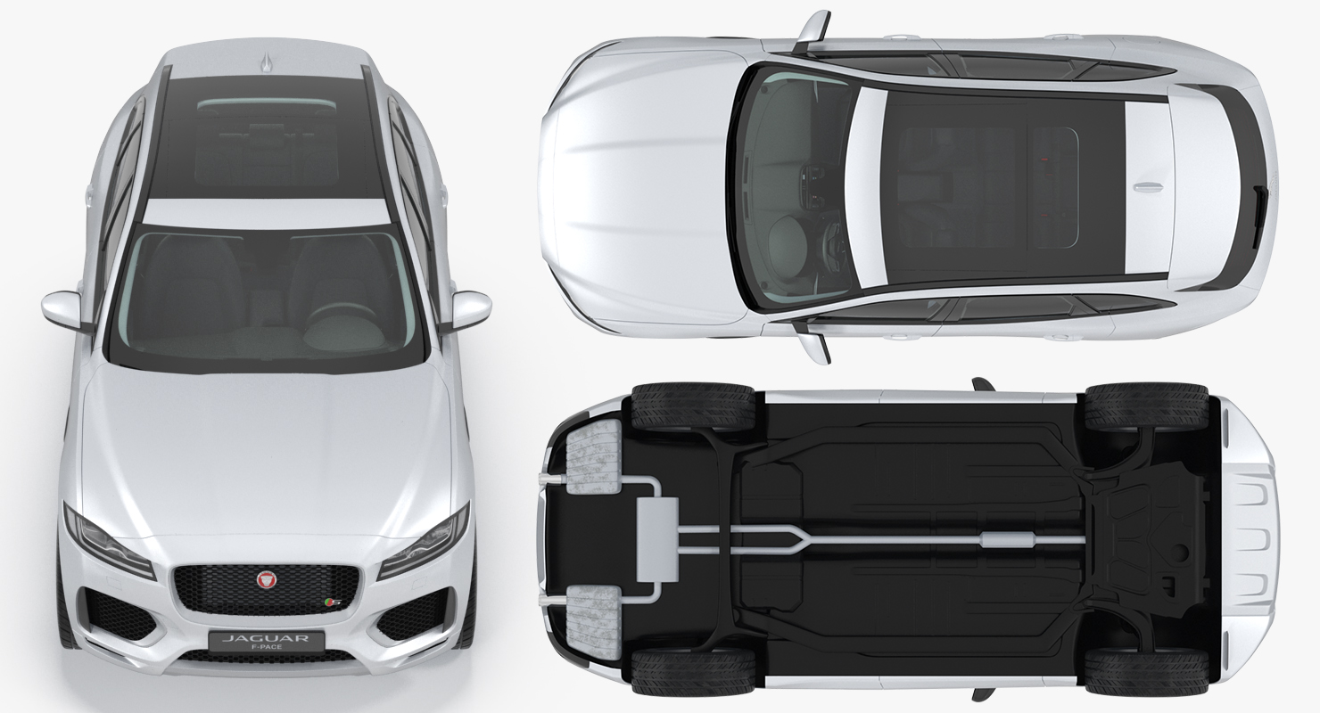 3D Jaguar F Pace 2017 model