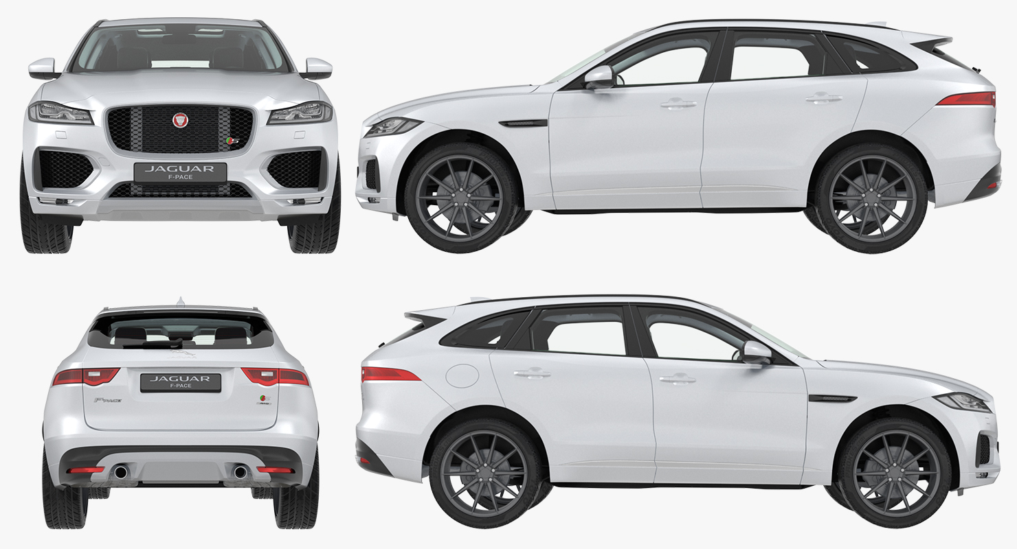 3D Jaguar F Pace 2017 model