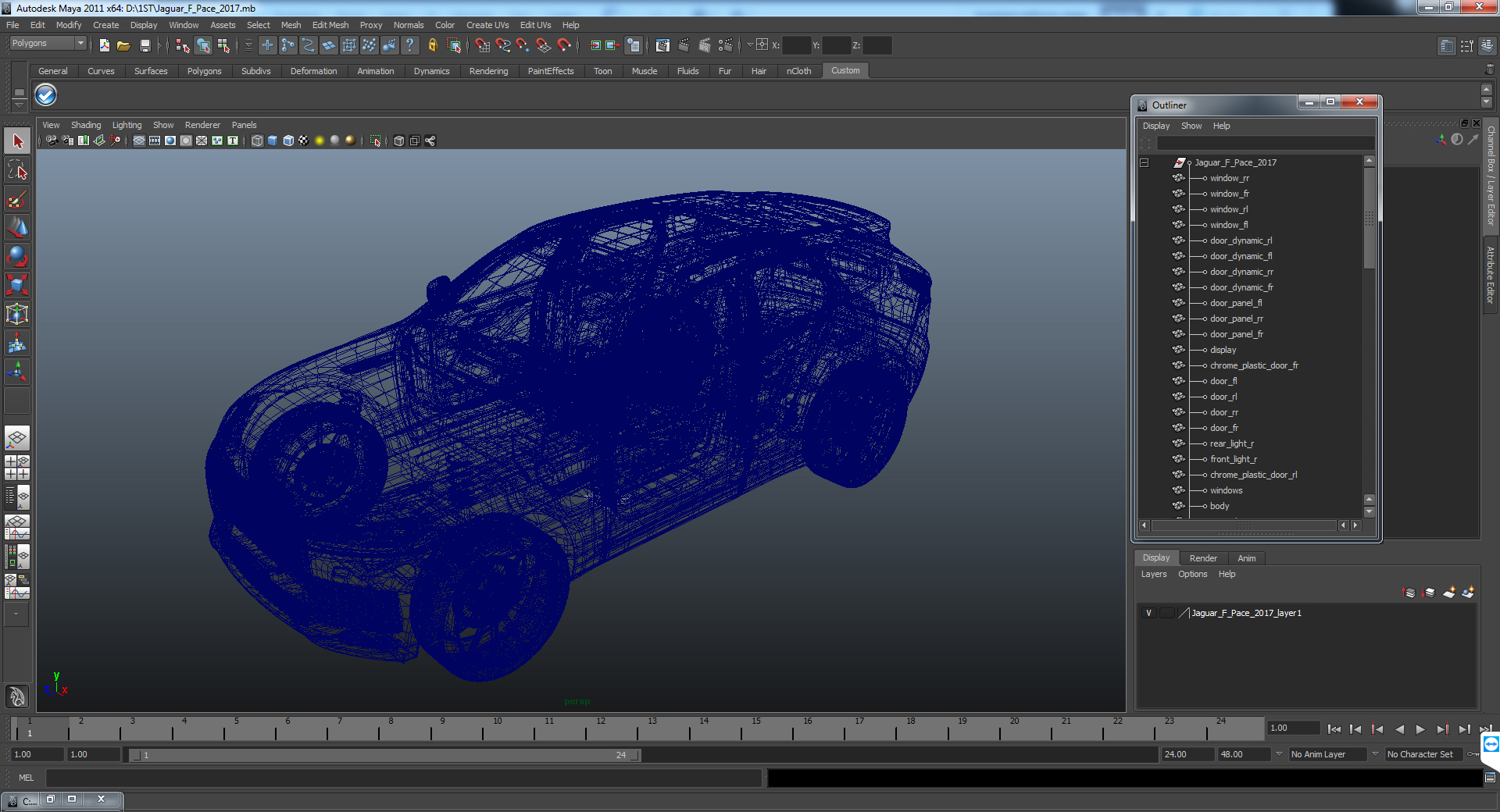 3D Jaguar F Pace 2017 model