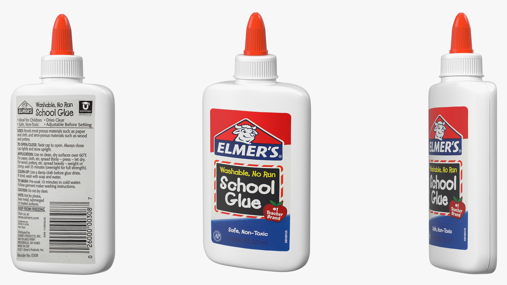 Washable School Glue Elmers 7 Oz 3D