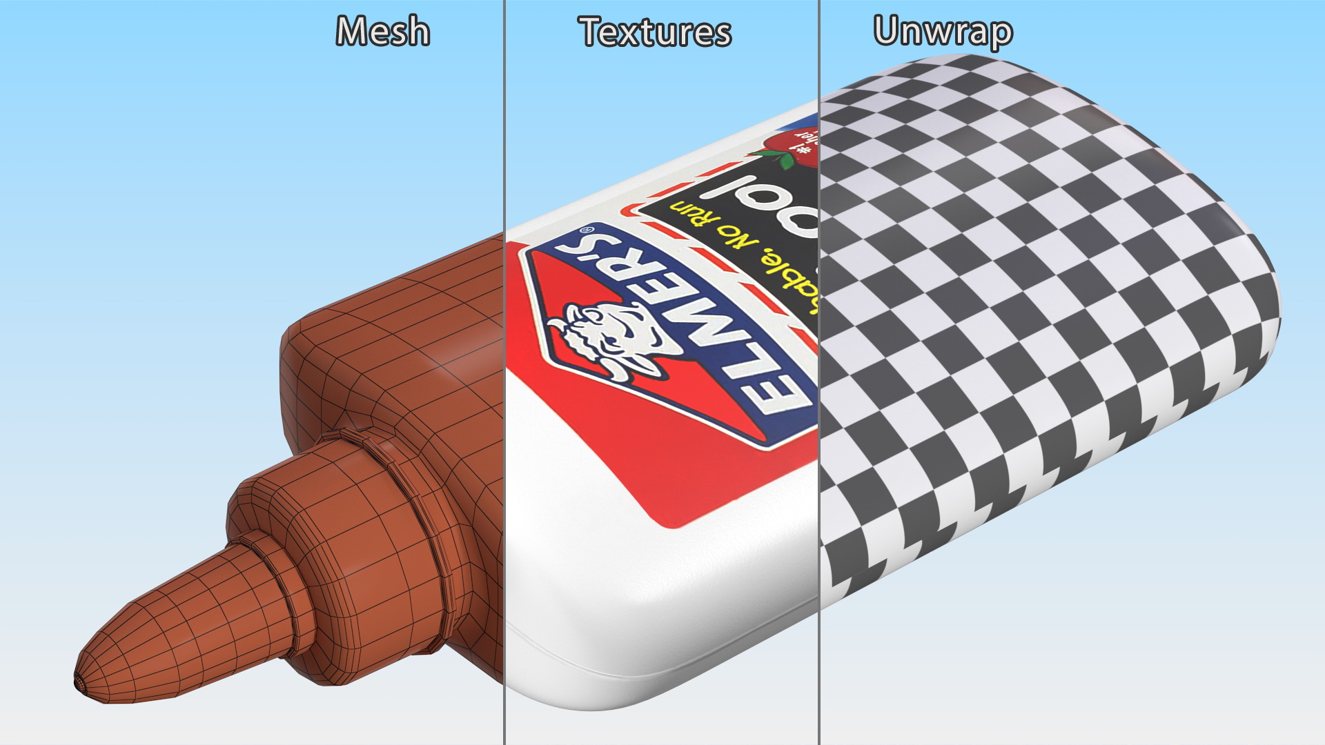 Washable School Glue Elmers 7 Oz 3D