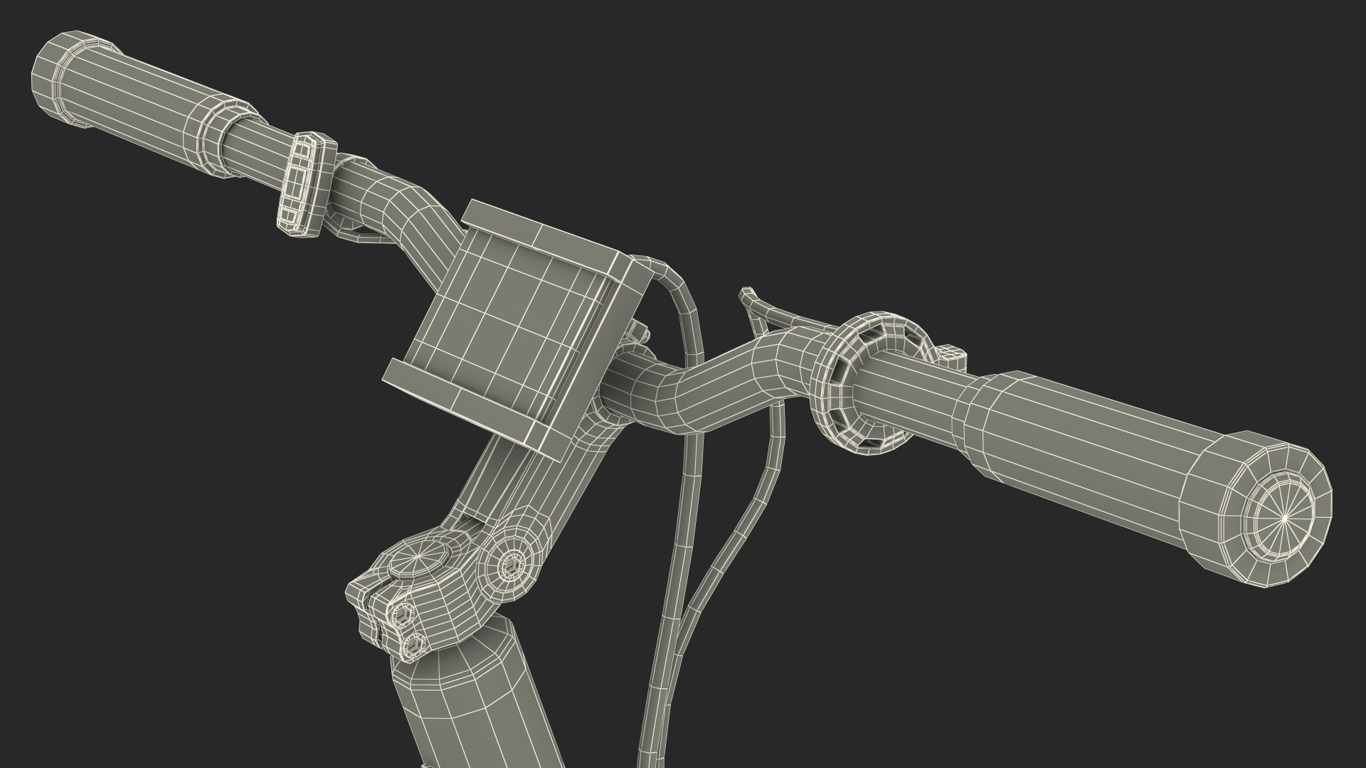 Envo Electric SnowBike Rigged 3D model