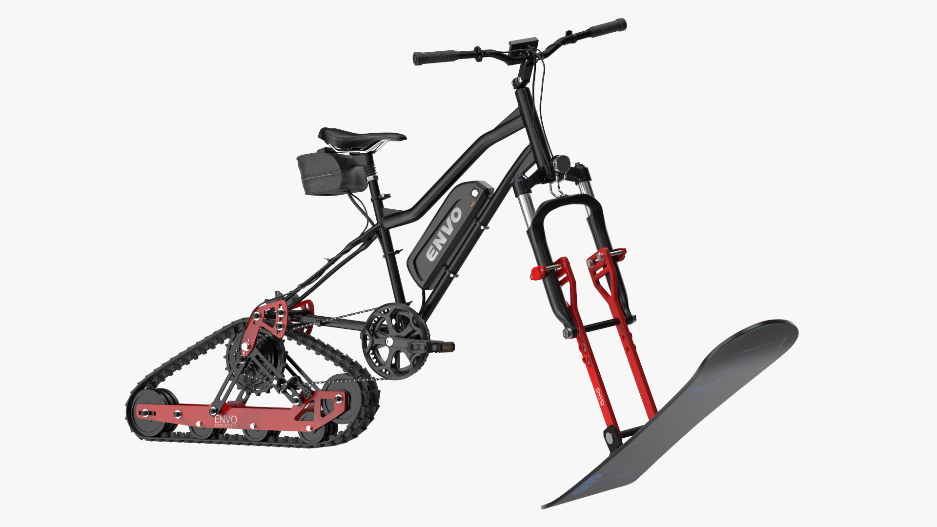 Envo Electric SnowBike Rigged 3D model