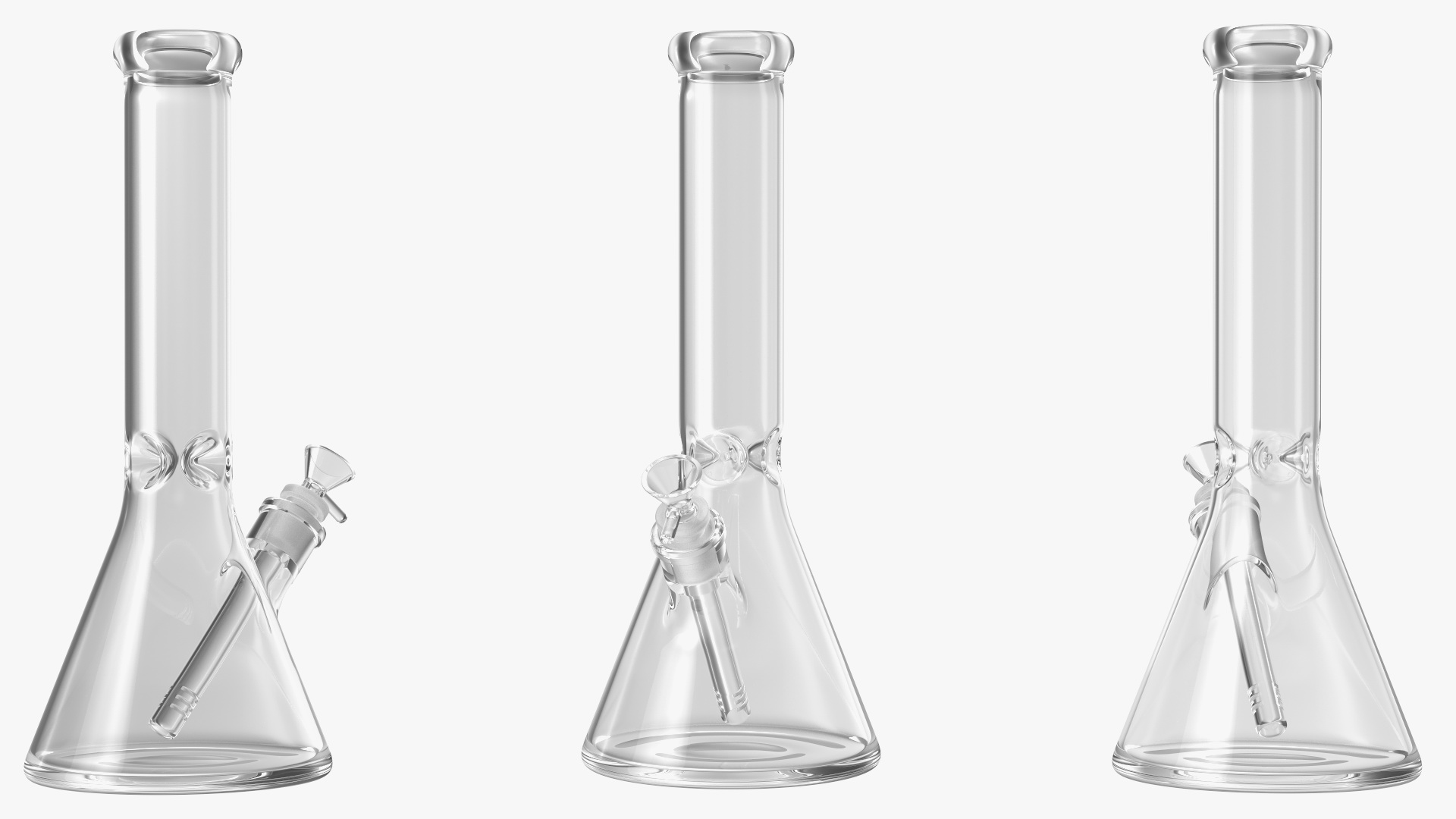 Glass Beaker Bong 3D