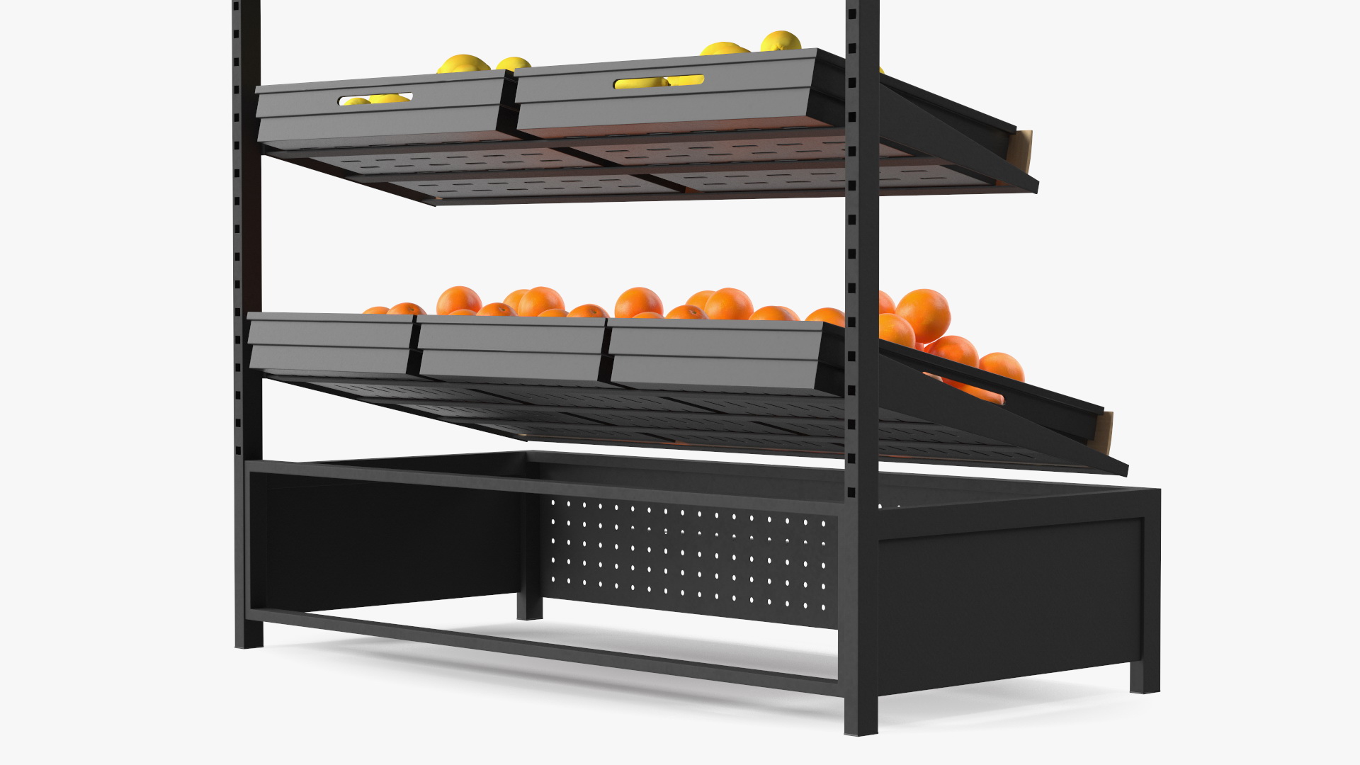 3D Supermarket Fruit Display Stand