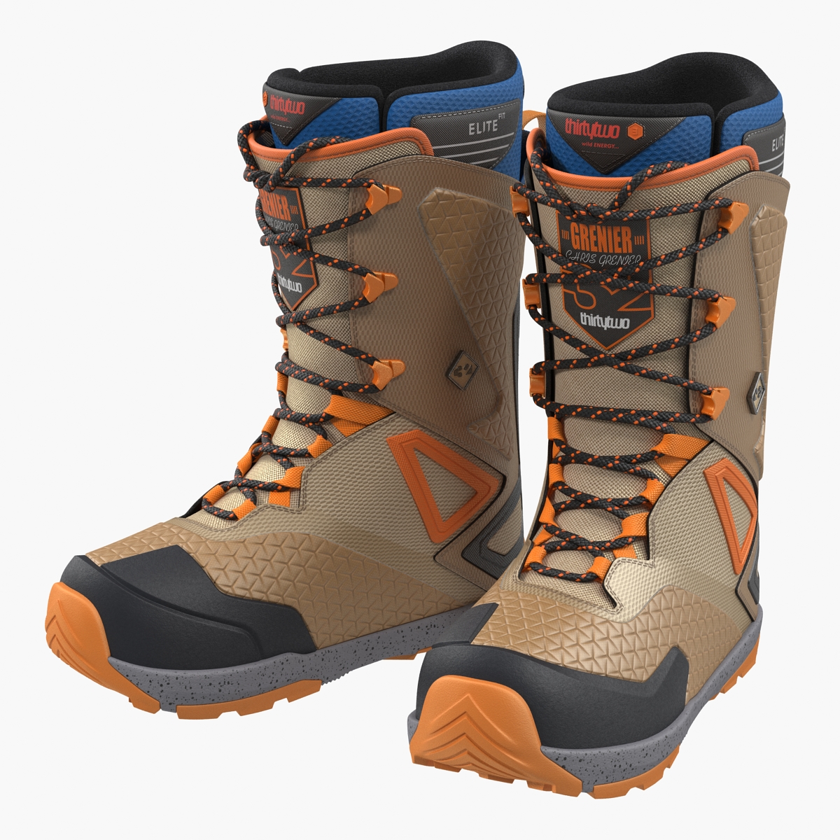 Snowboarding Boots ThirtyTwo 3D Model, view 4