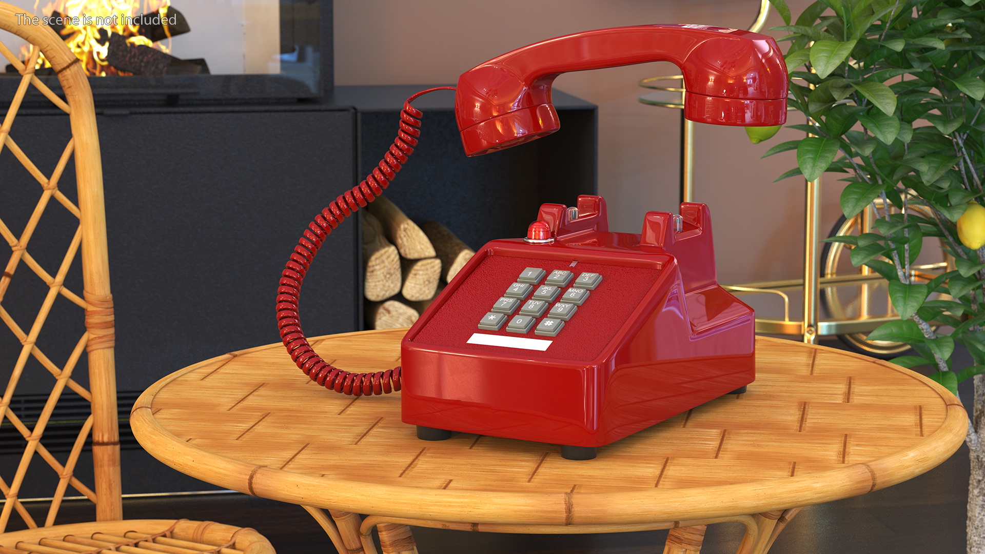 Bittel Vintage Retro Telephone Off Hook 3D model