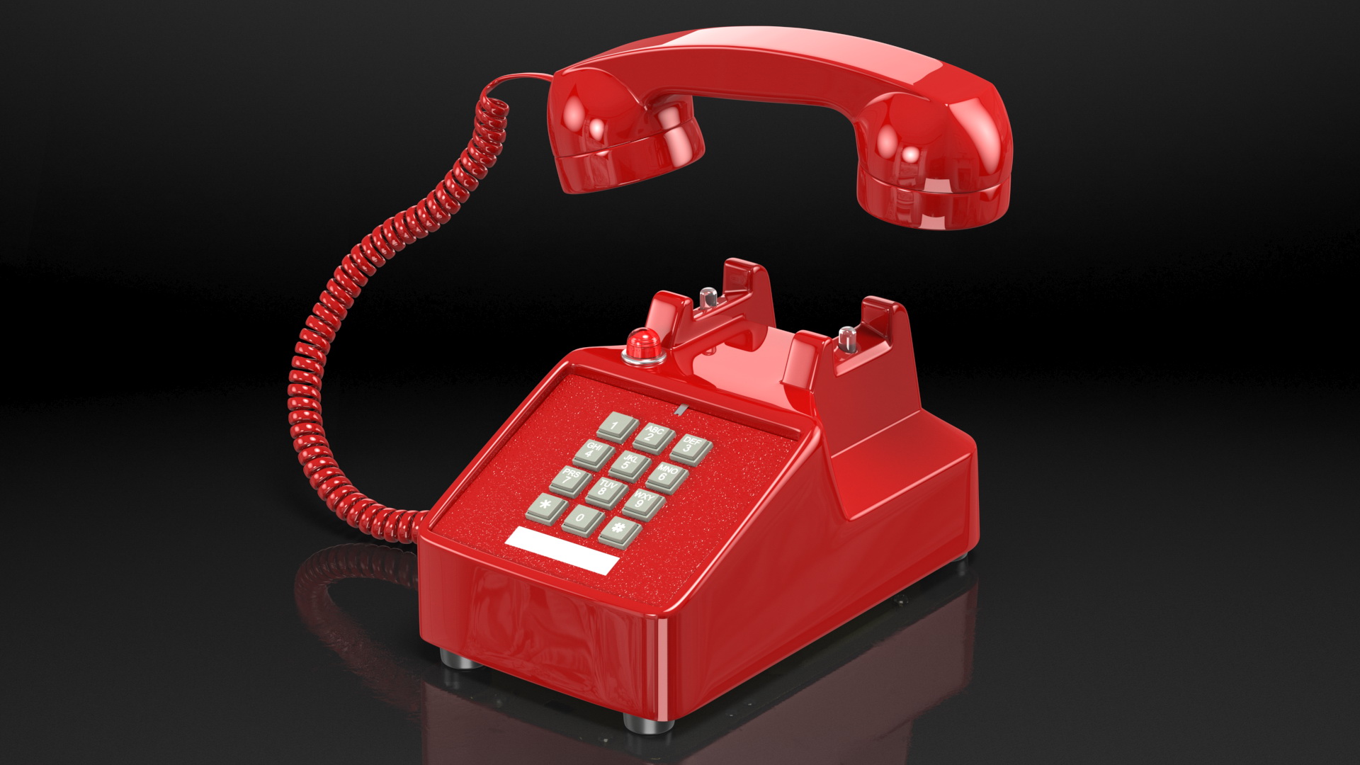 Bittel Vintage Retro Telephone Off Hook 3D model
