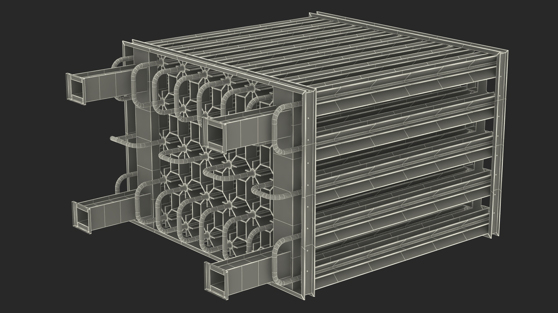3D model Radiator of LNG Gas Filling Station
