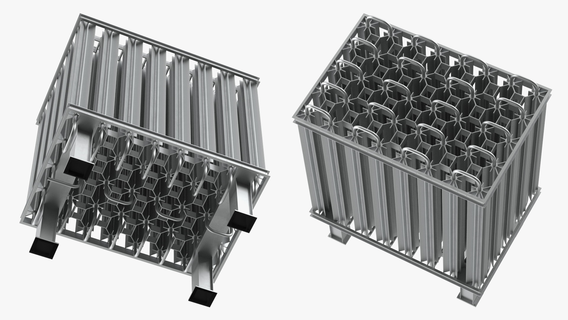 3D model Radiator of LNG Gas Filling Station