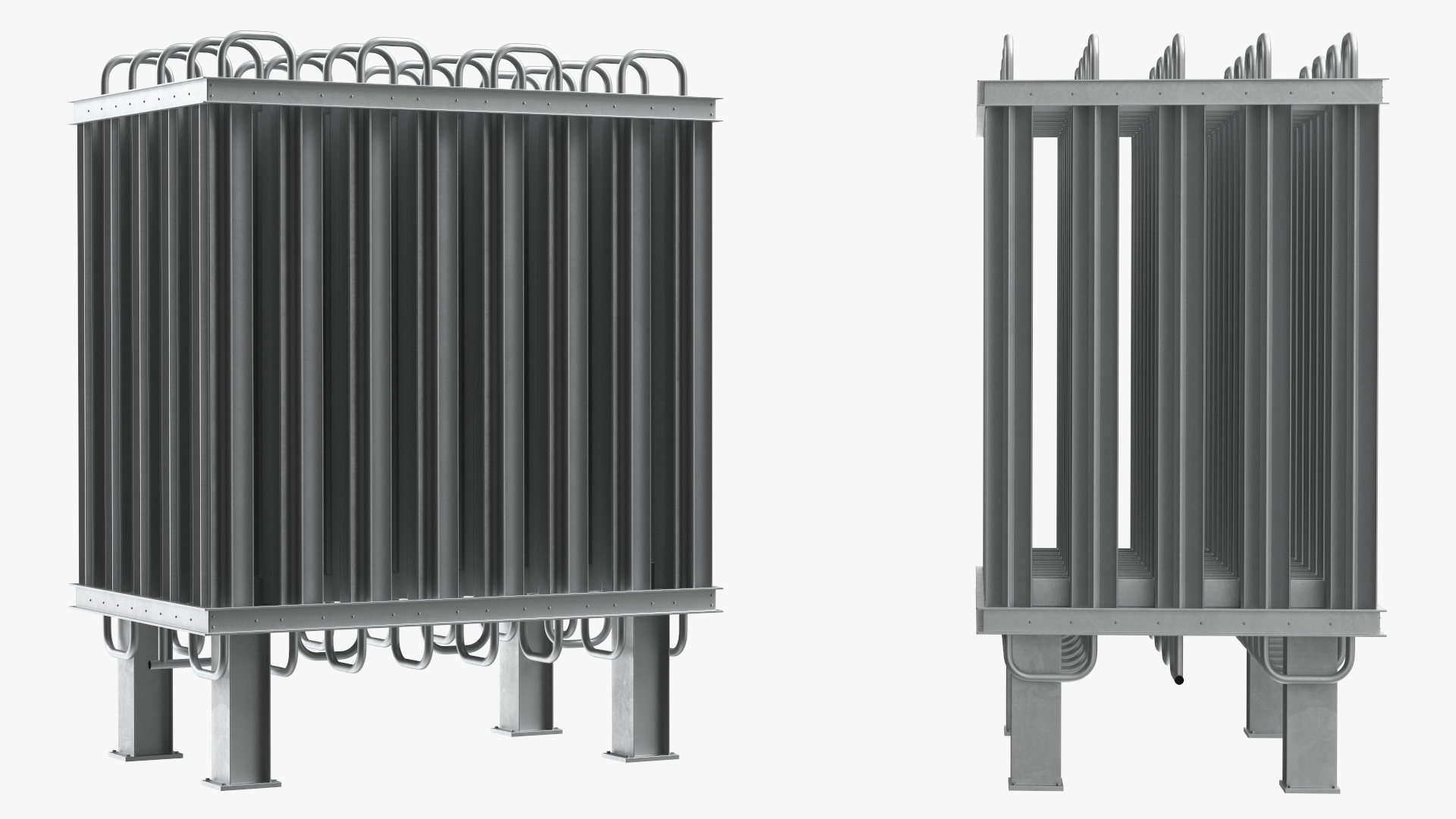 3D model Radiator of LNG Gas Filling Station
