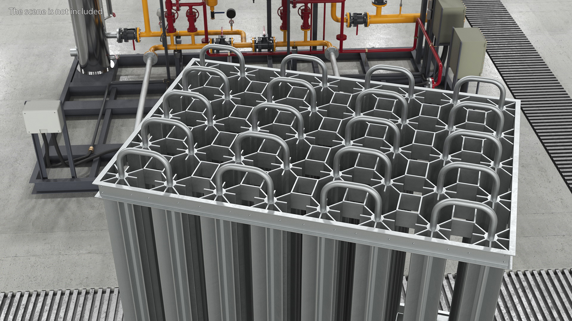 3D model Radiator of LNG Gas Filling Station