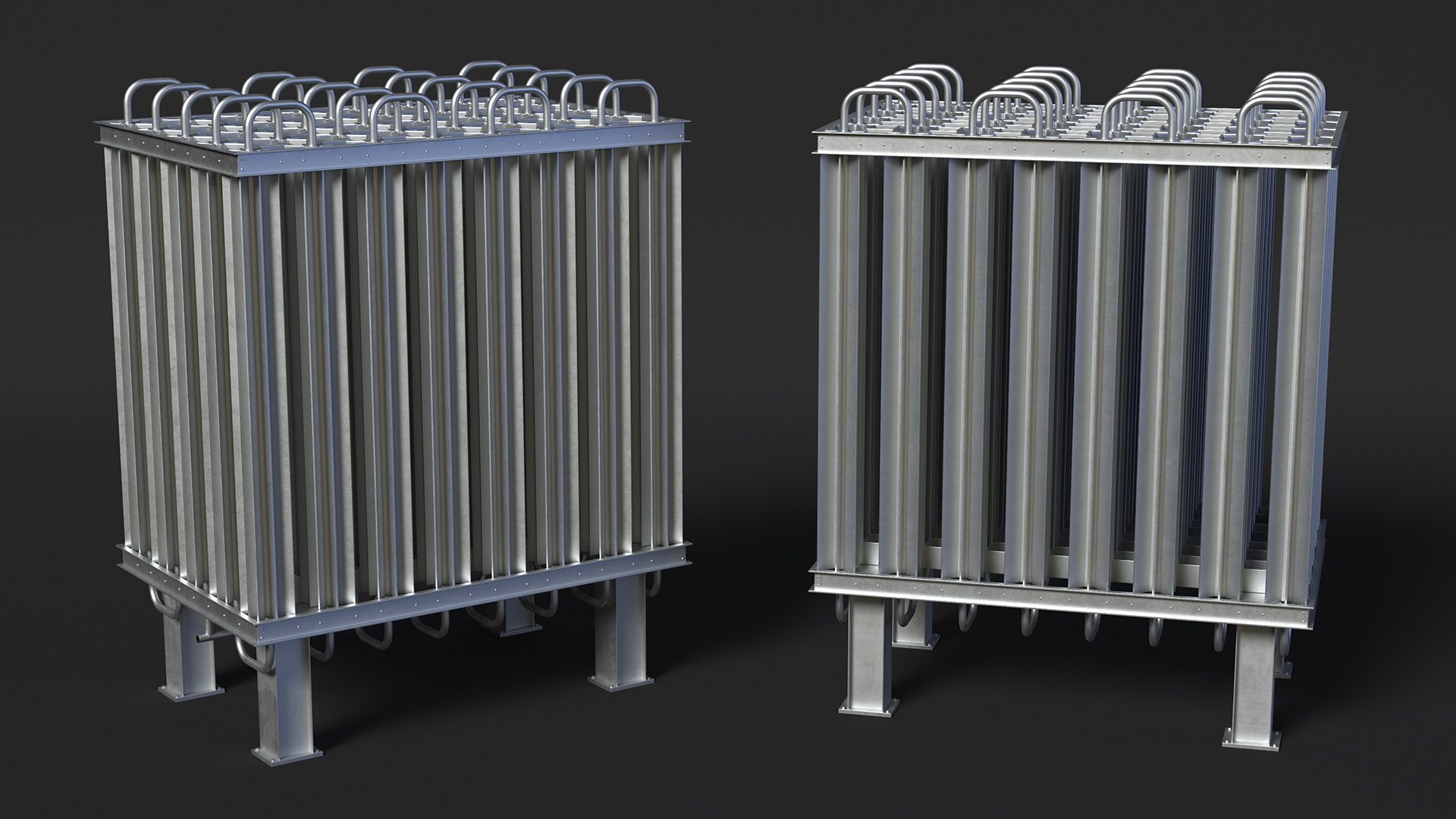 3D model Radiator of LNG Gas Filling Station