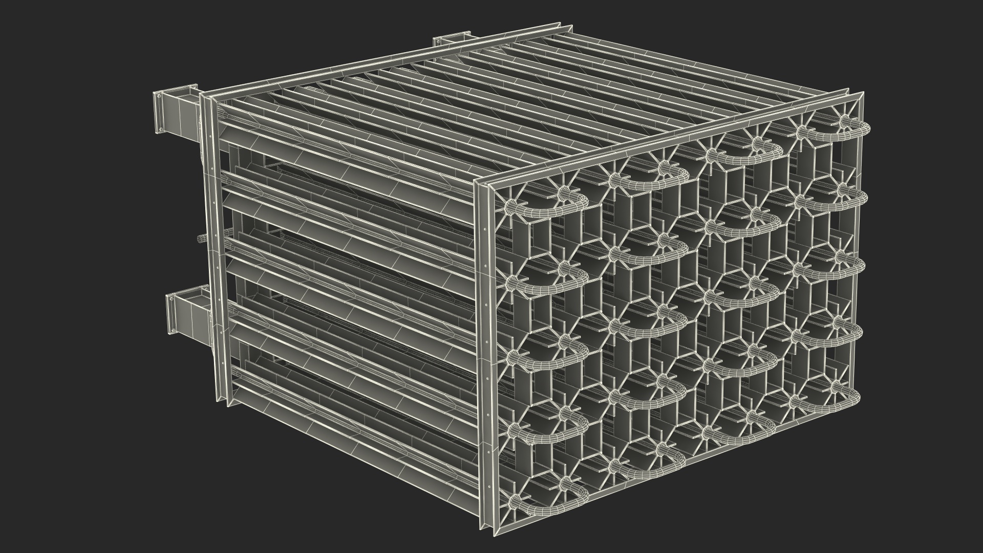 3D model Radiator of LNG Gas Filling Station