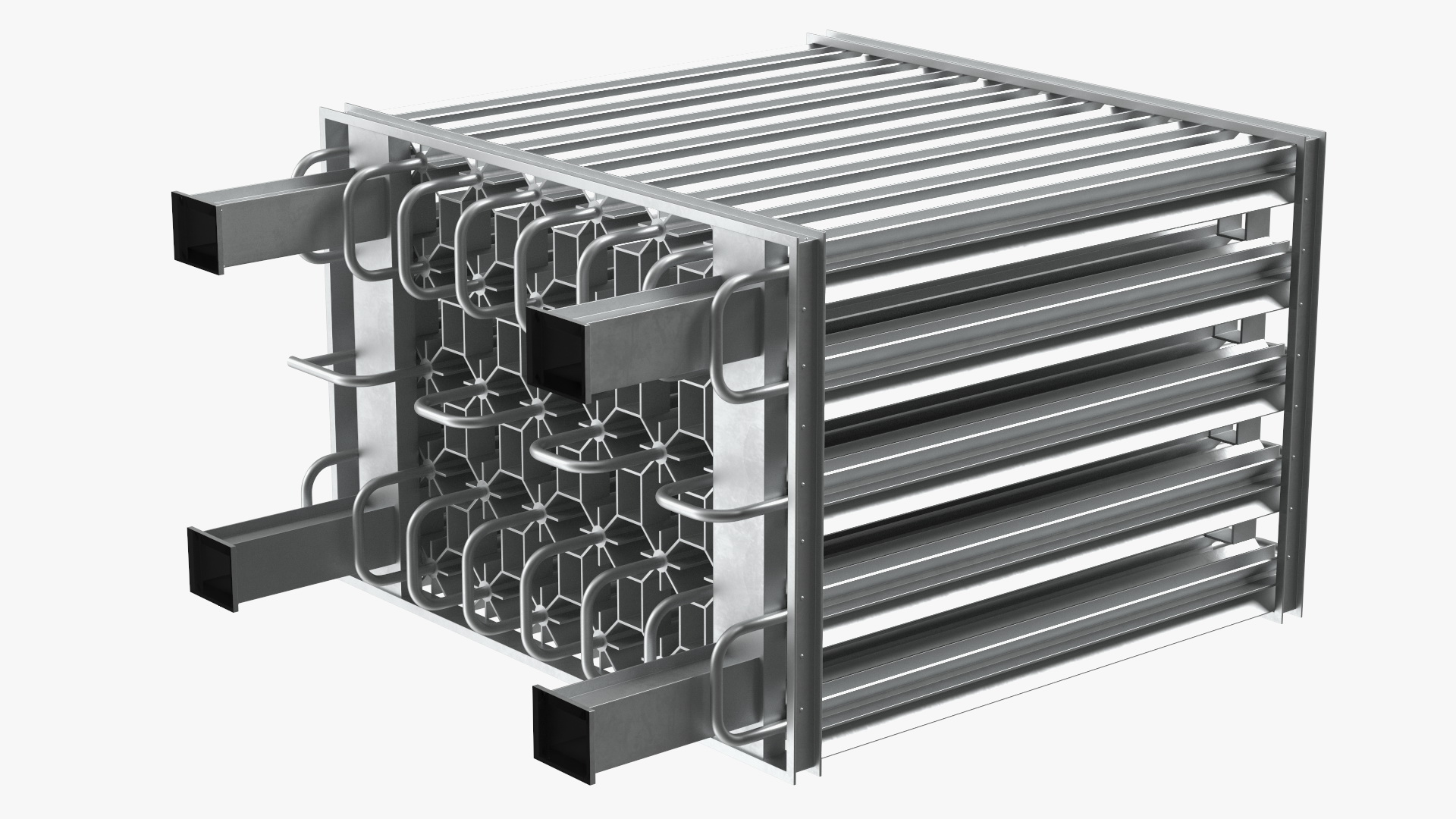 3D model Radiator of LNG Gas Filling Station