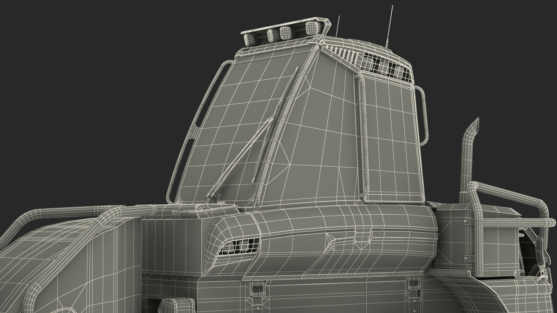 Forestry Harvester New Rigged 3D model