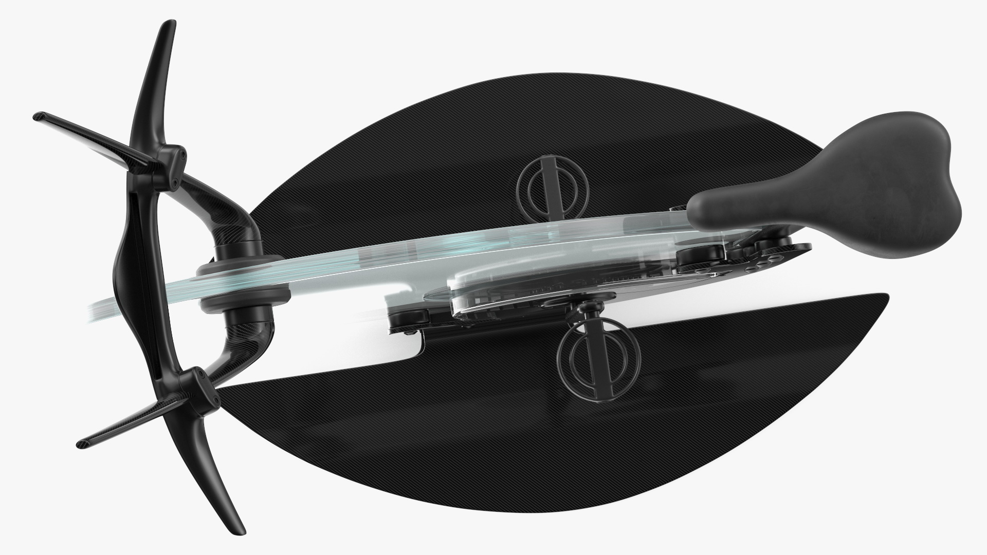 Futuristic Unicycle Exercise Bike Ciclotte Rigged 3D model