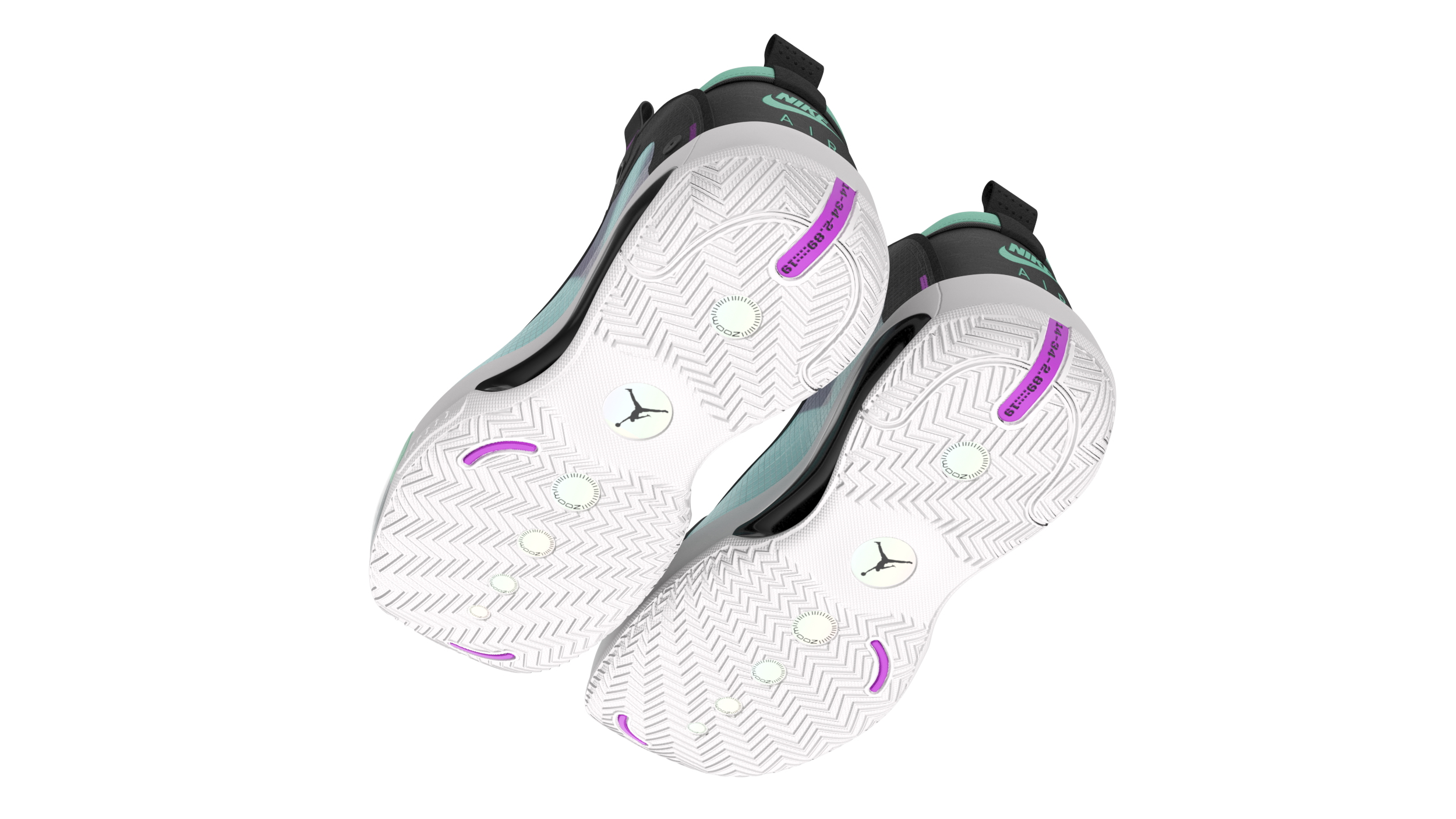 Air Jordan 34 Nike XXXIV PF Turquoise 3D