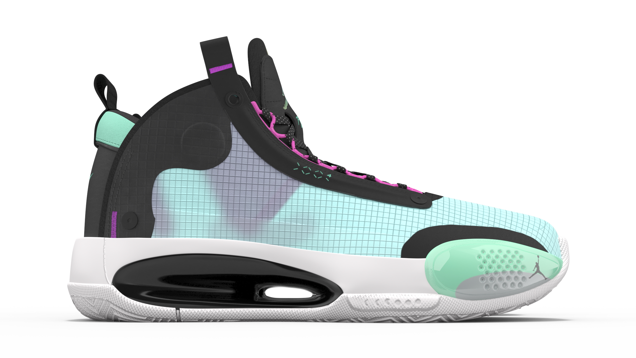 Air Jordan 34 Nike XXXIV PF Turquoise 3D