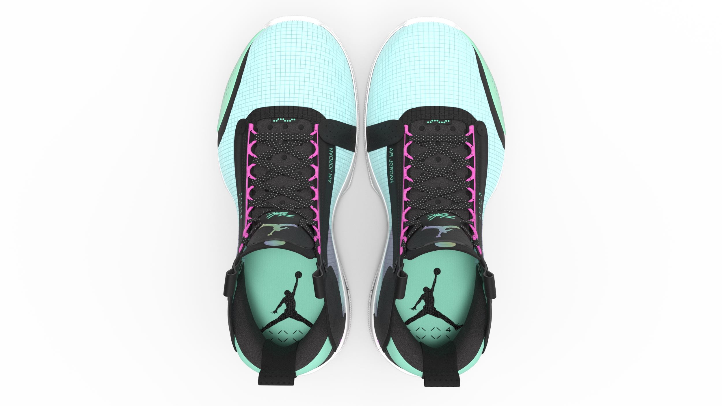 Air Jordan 34 Nike XXXIV PF Turquoise 3D