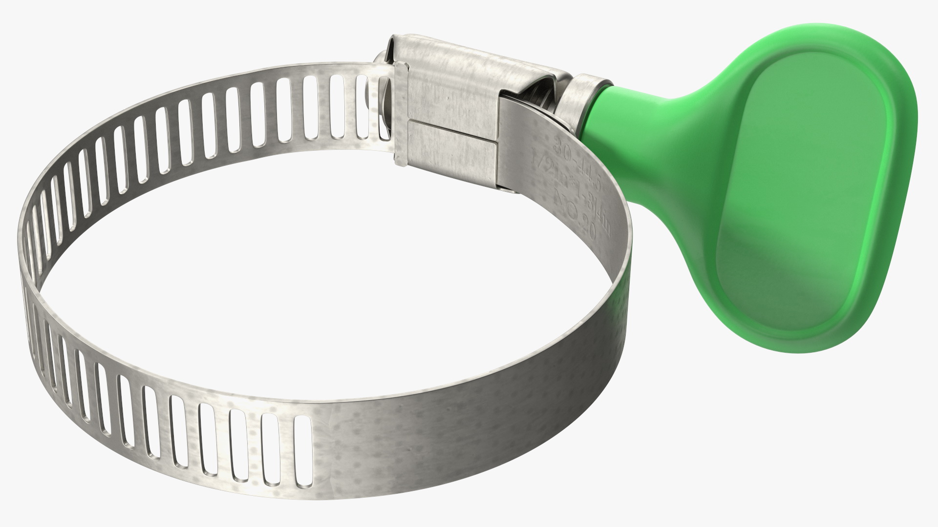 Worm Gear Hose Clamp with Key 30 44mm 3D