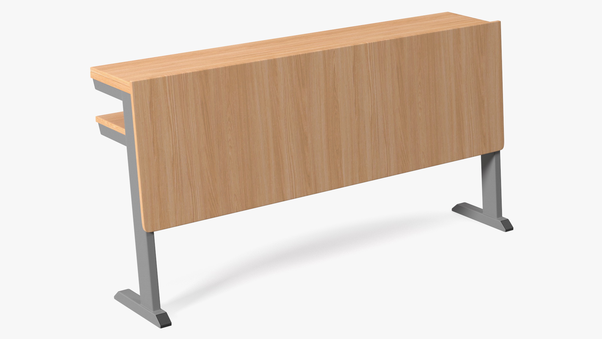 University Seating System Table For Three Seats 3D