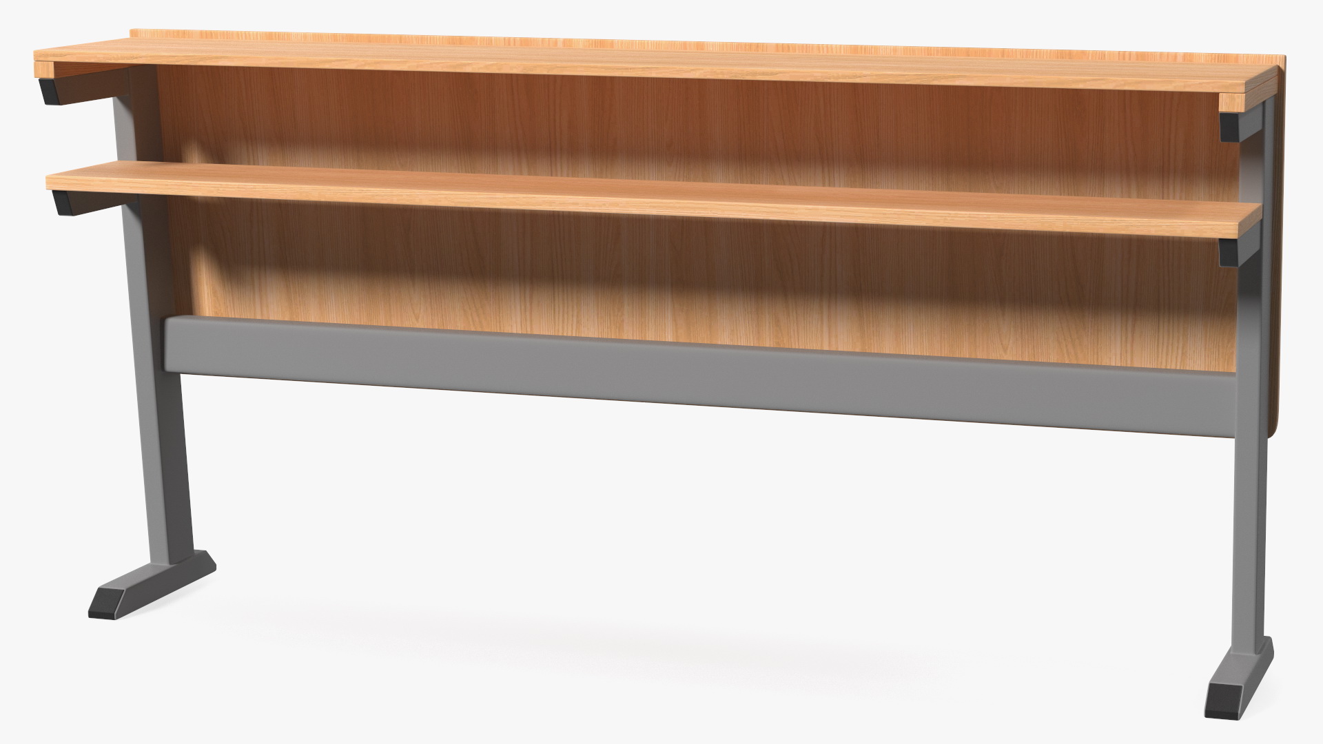 University Seating System Table For Three Seats 3D