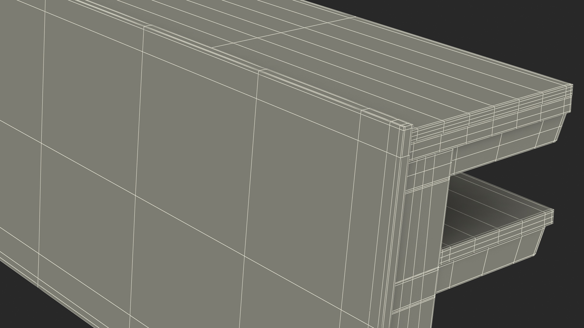 University Seating System Table For Three Seats 3D