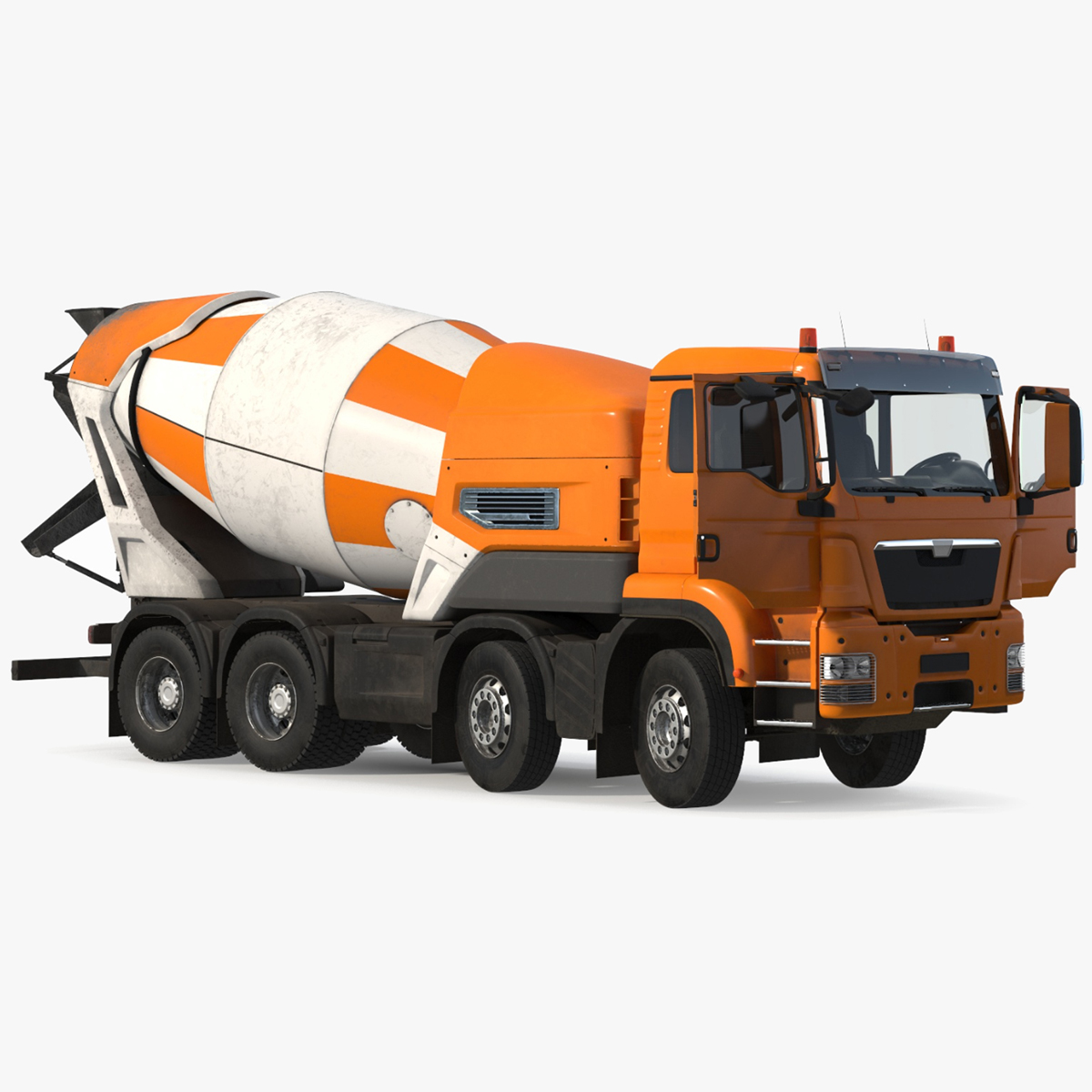 3D model Dirt Electric Hybrid Mixer Generic Rigged for Maya