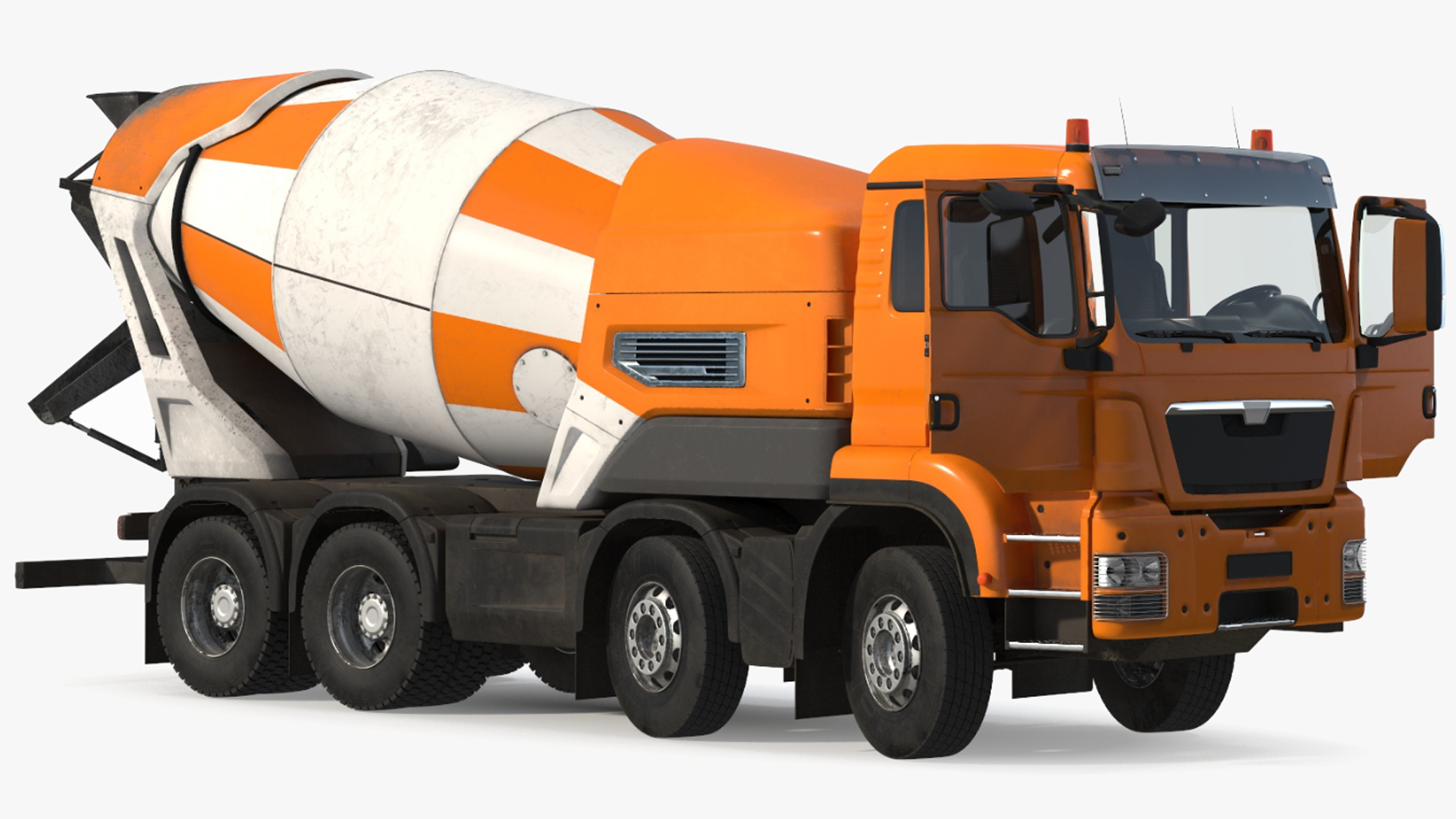 3D model Dirt Electric Hybrid Mixer Generic Rigged for Maya