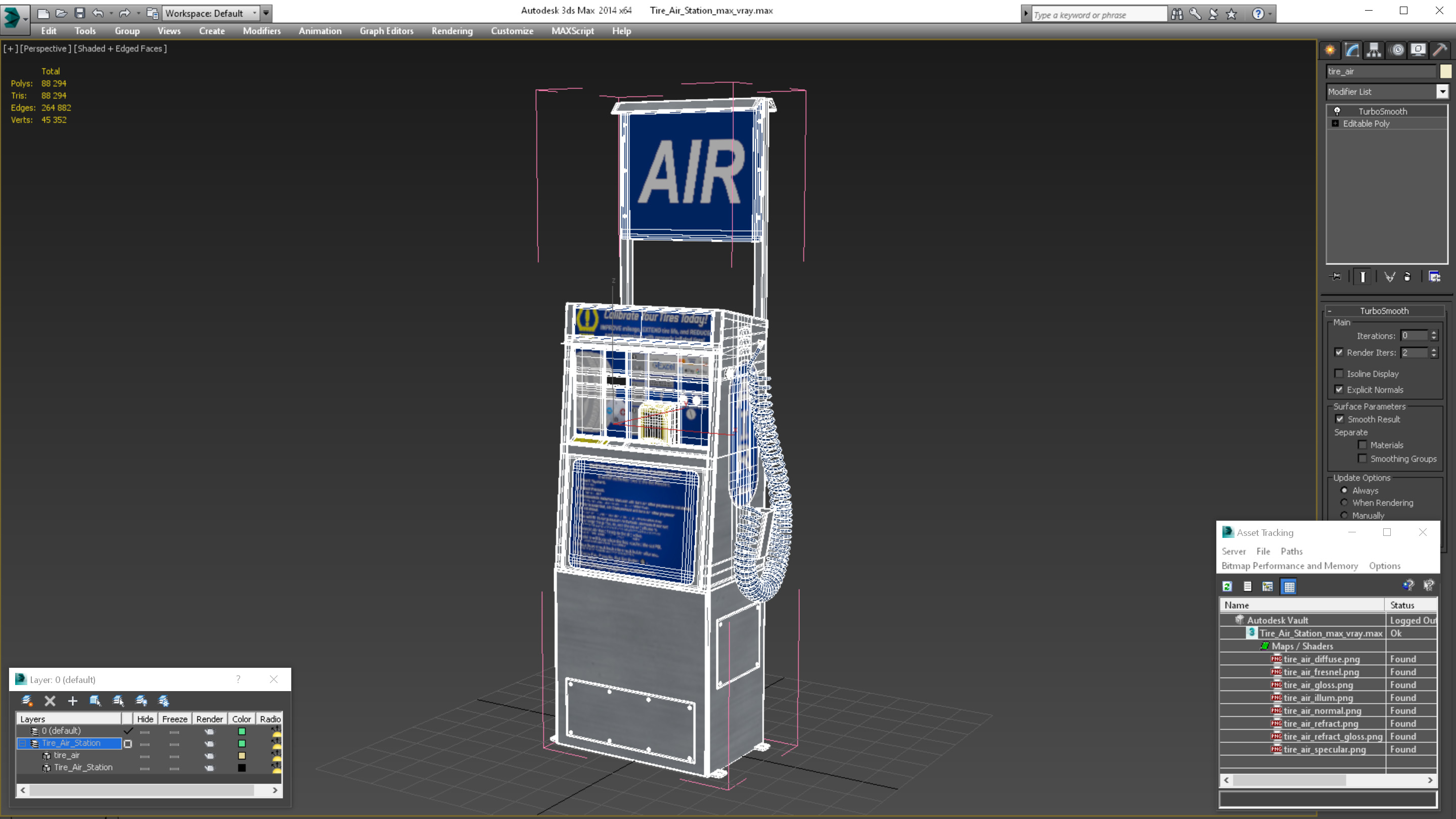 3D Tire Air Station