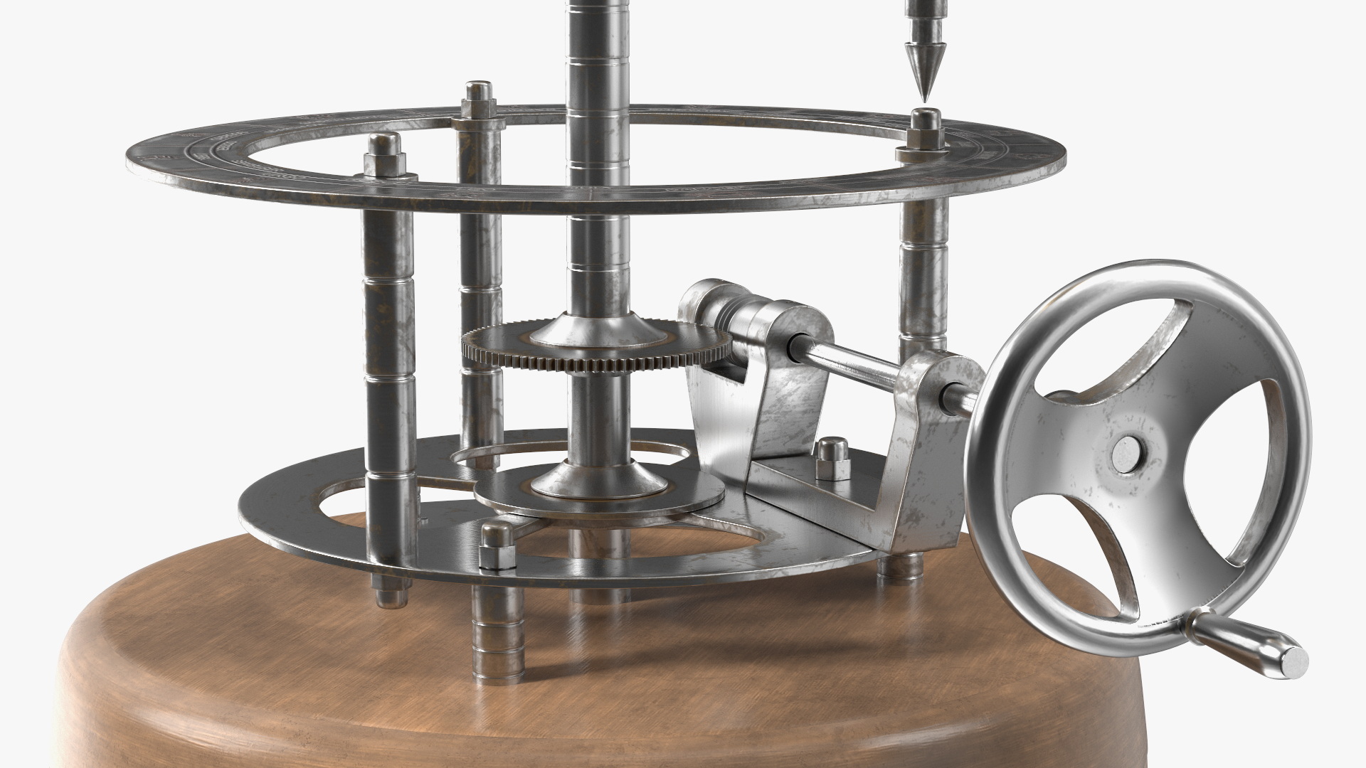 3D Steel Vintage Solar System Orrery model