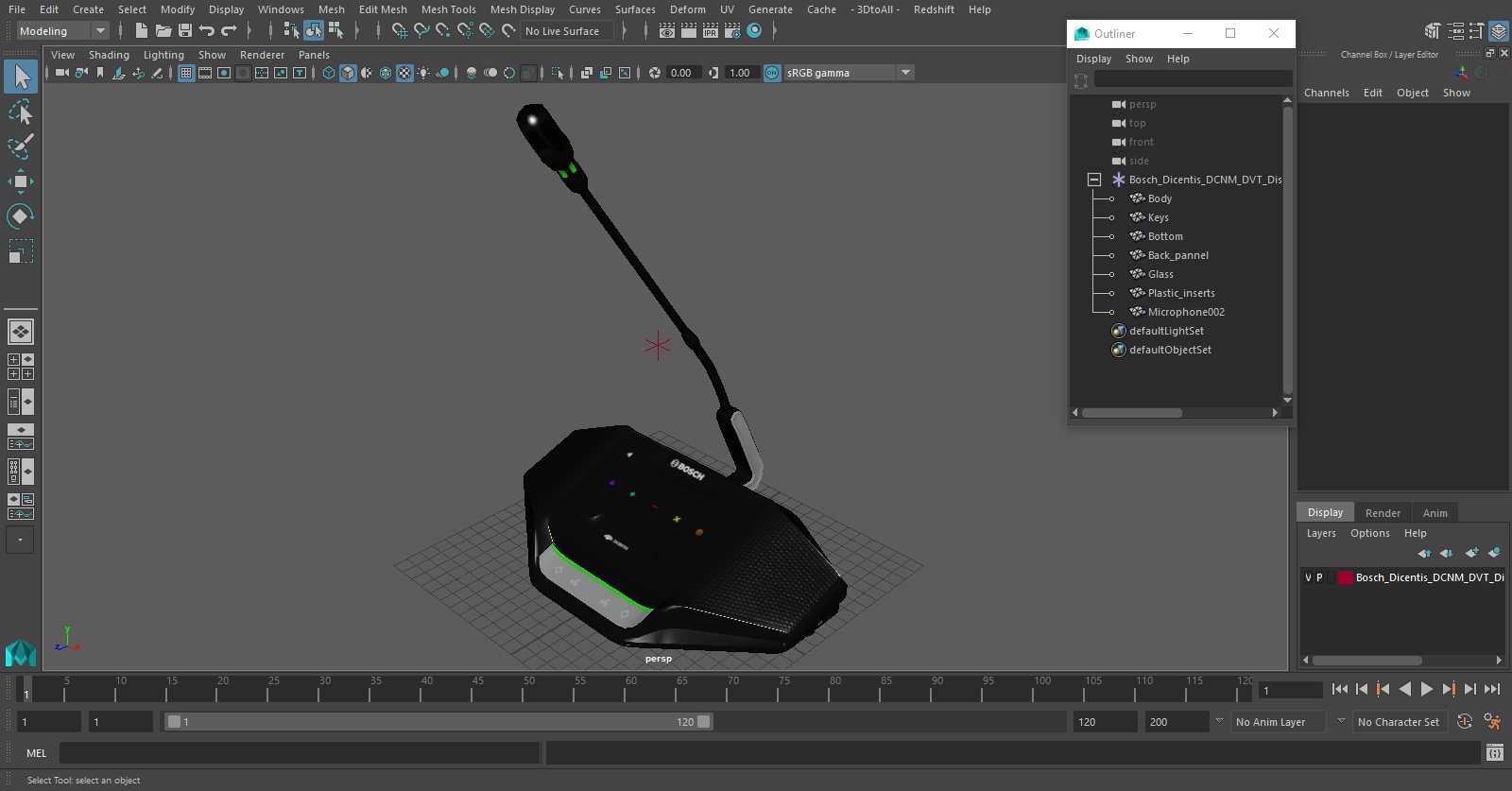 3D Bosch Dicentis DCNM DVT Discussion Device with Voting model