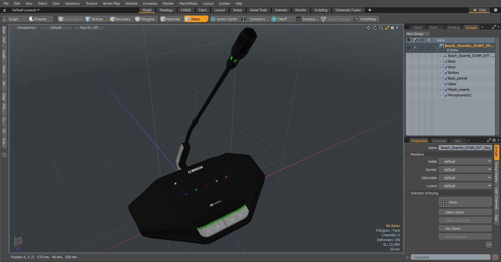 3D Bosch Dicentis DCNM DVT Discussion Device with Voting model