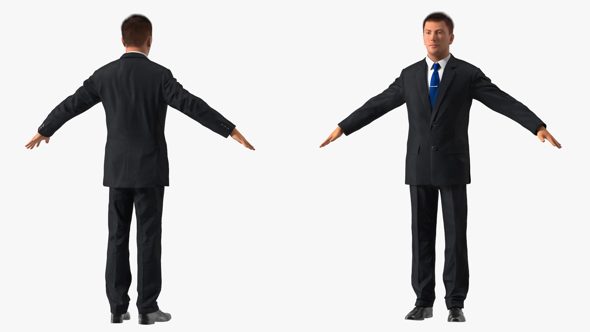 3D Suit Business Man Fur