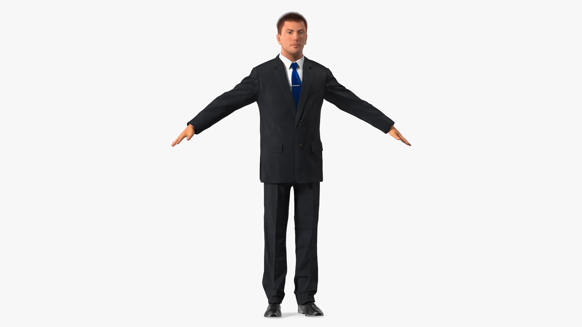 3D Suit Business Man Fur
