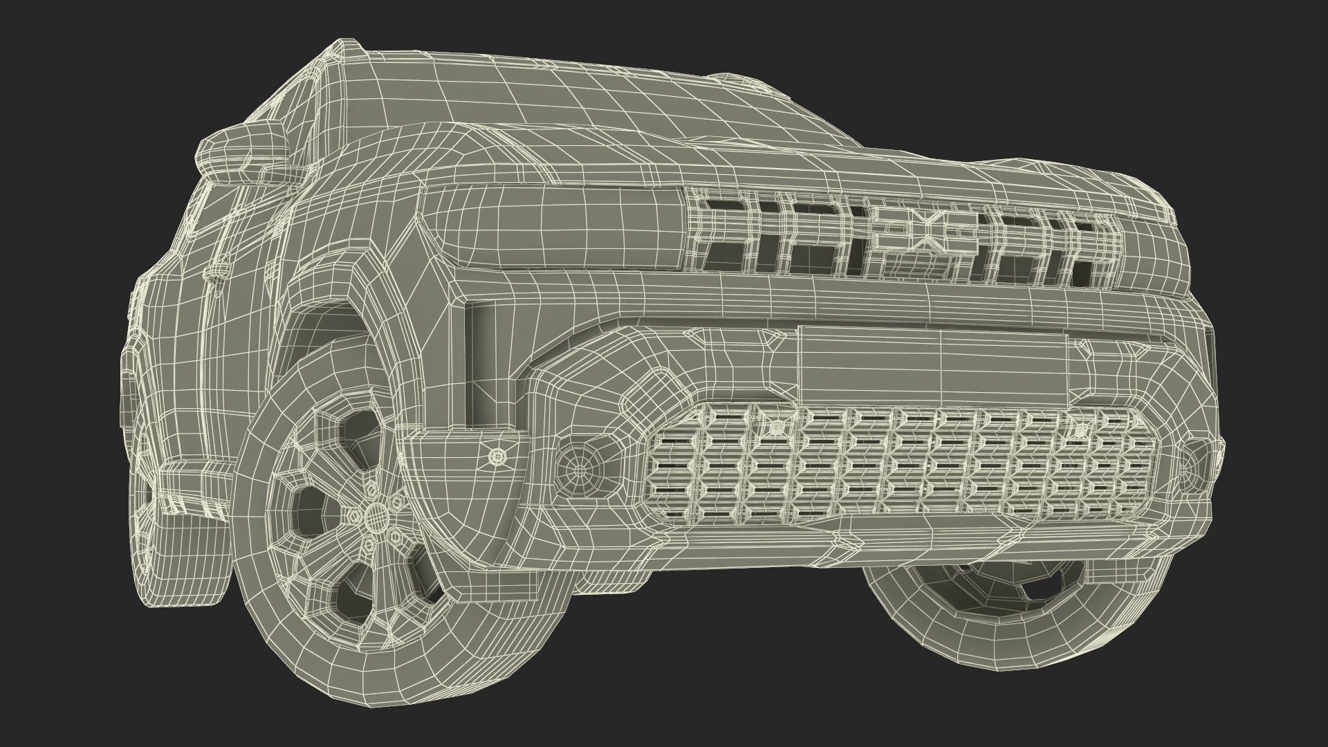 Dacia Duster 2024 Crossover Gray Rigged 3D model